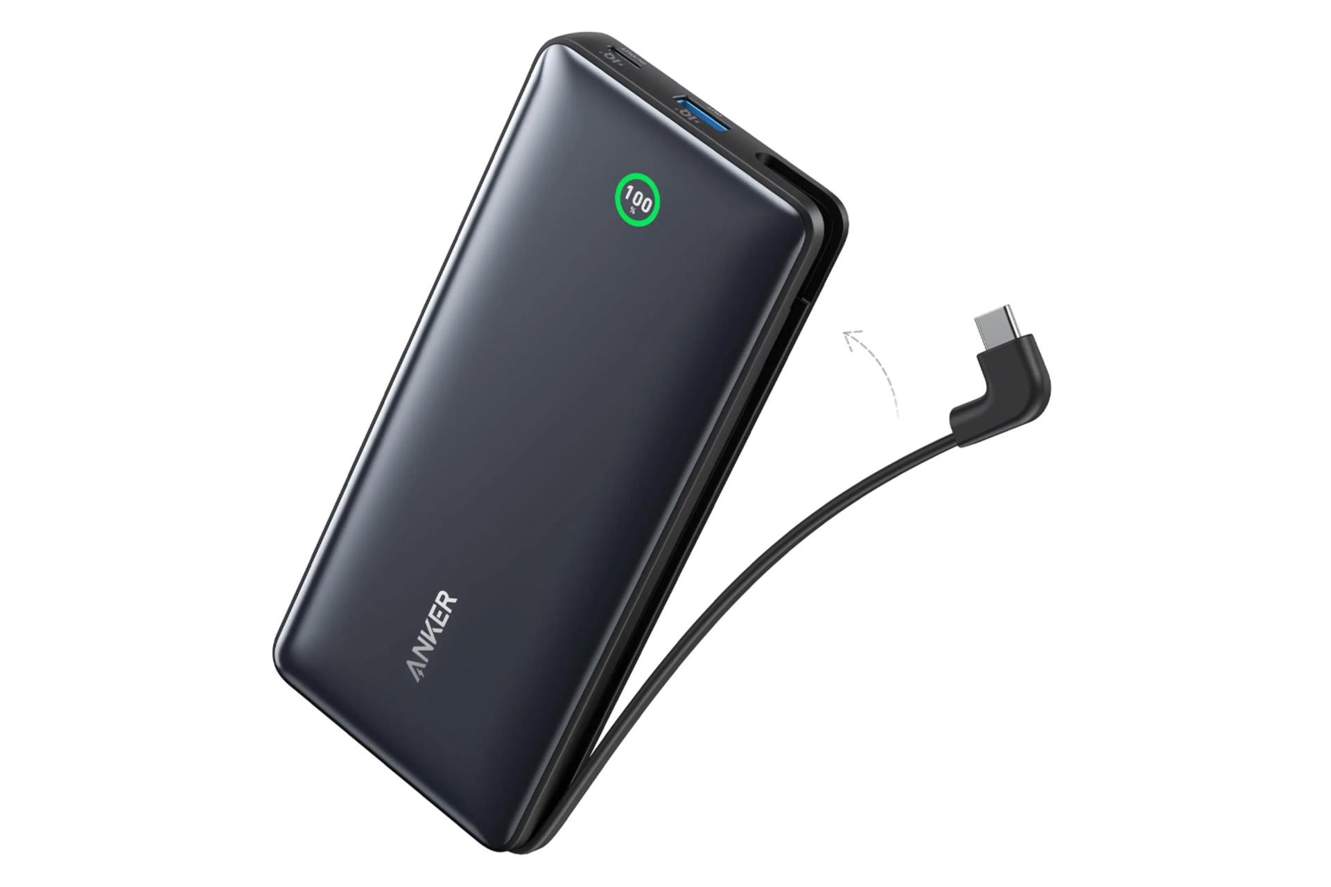 کانکتورر پاور بانک انکر Nano 20K 30W A1387 با ظرفیت 20000 میلی‌آمپر ساعت