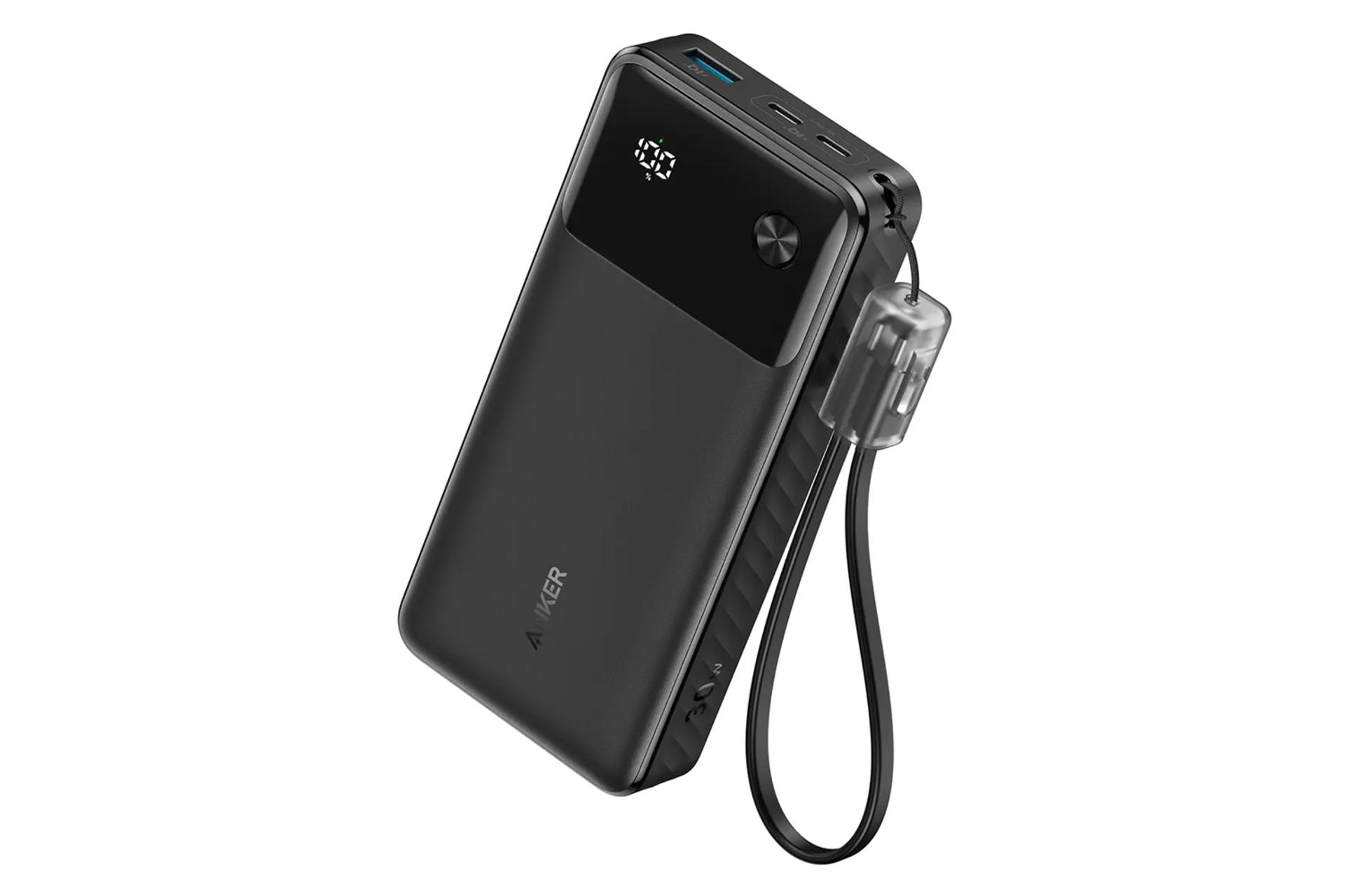 پاور بانک انکر PowerCore 30W A1384 با ظرفیت 20000 میلی‌آمپر ساعت رنگ مشکی