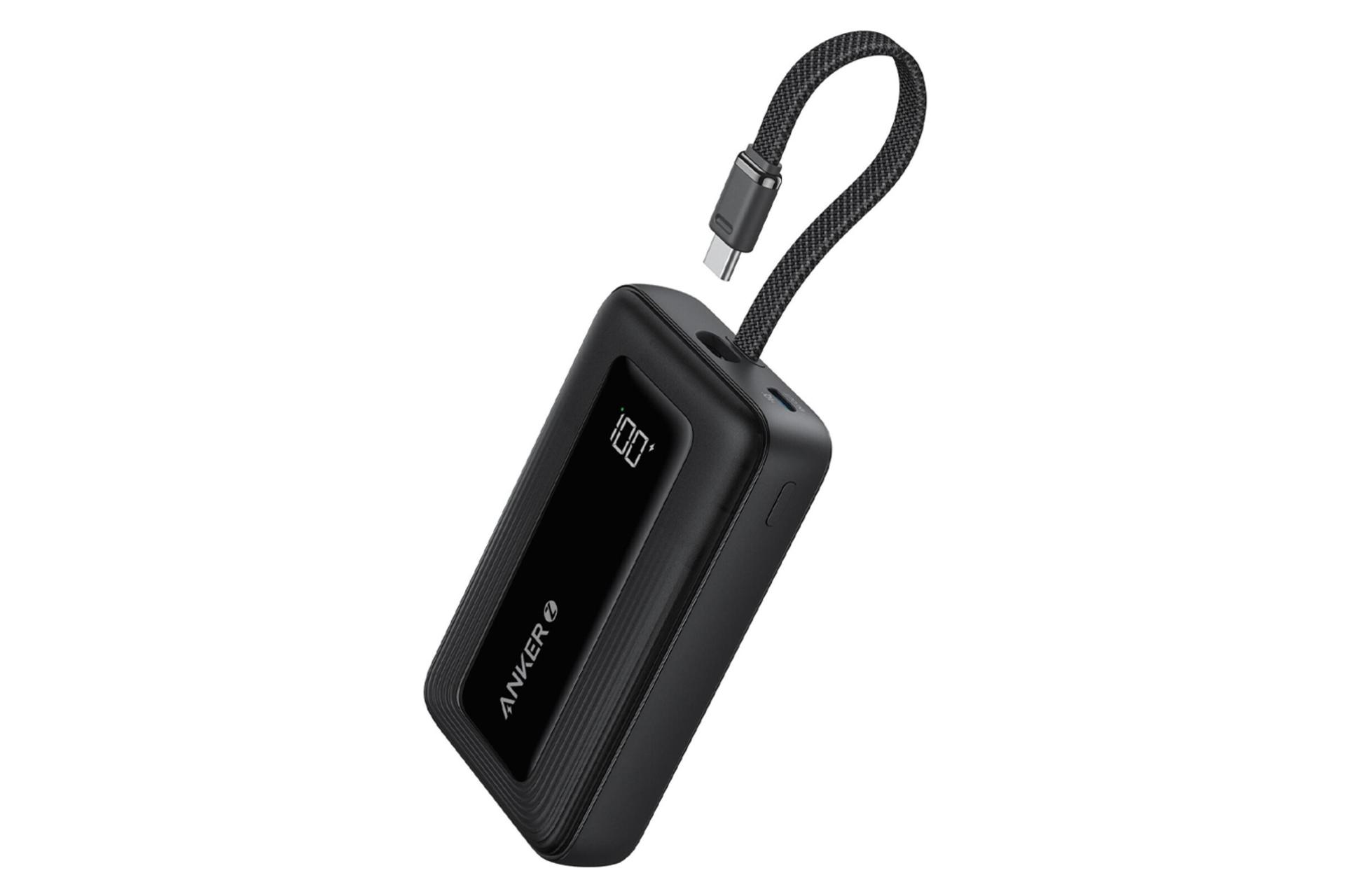 پاور بانک انکر Zolo 10K 30W با ظرفیت 10000 میلی‌آمپر ساعت رنگ مشکی