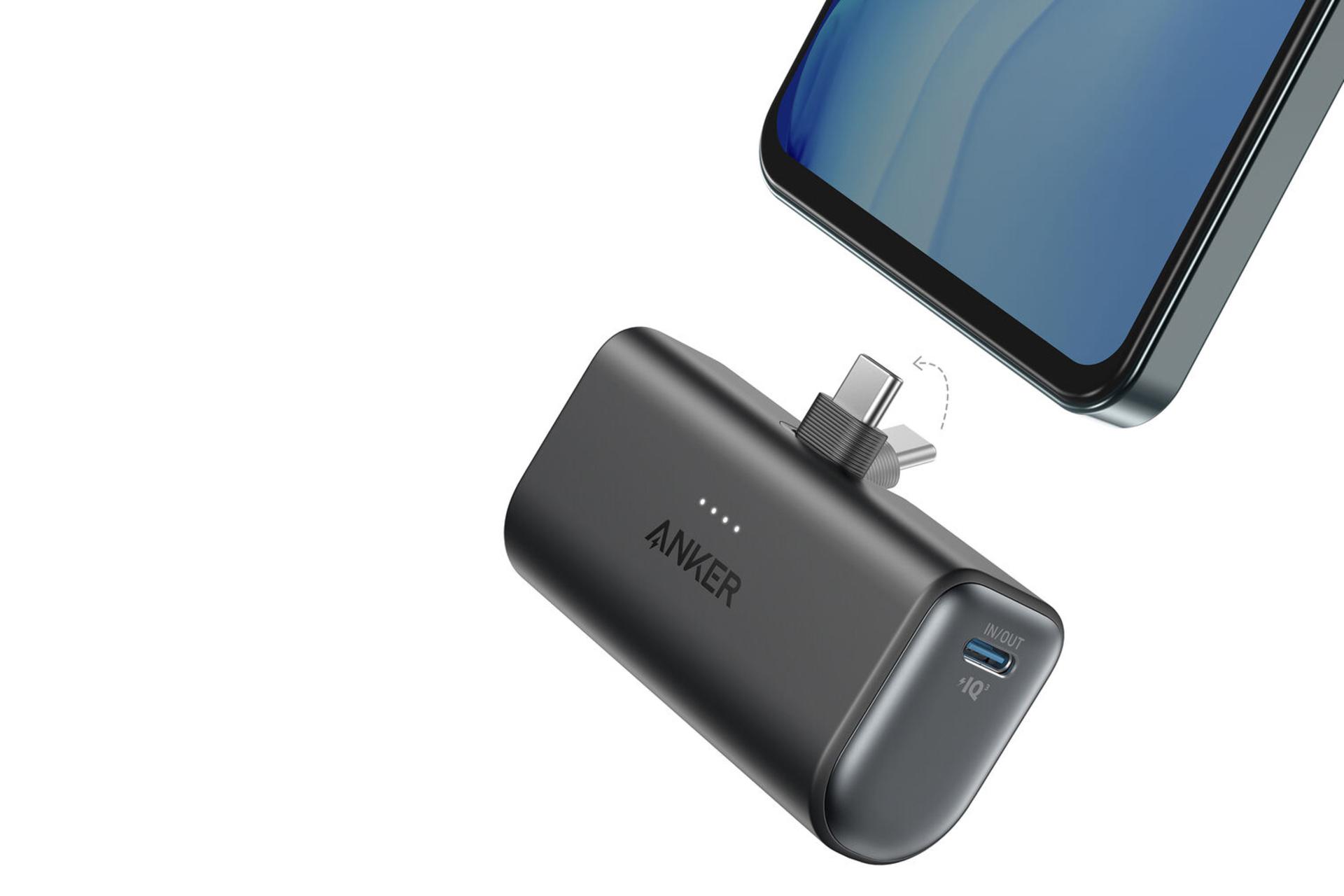 کانکتورر پاور بانک انکر Nano 22.5W با ظرفیت 5000 میلی‌آمپر ساعت