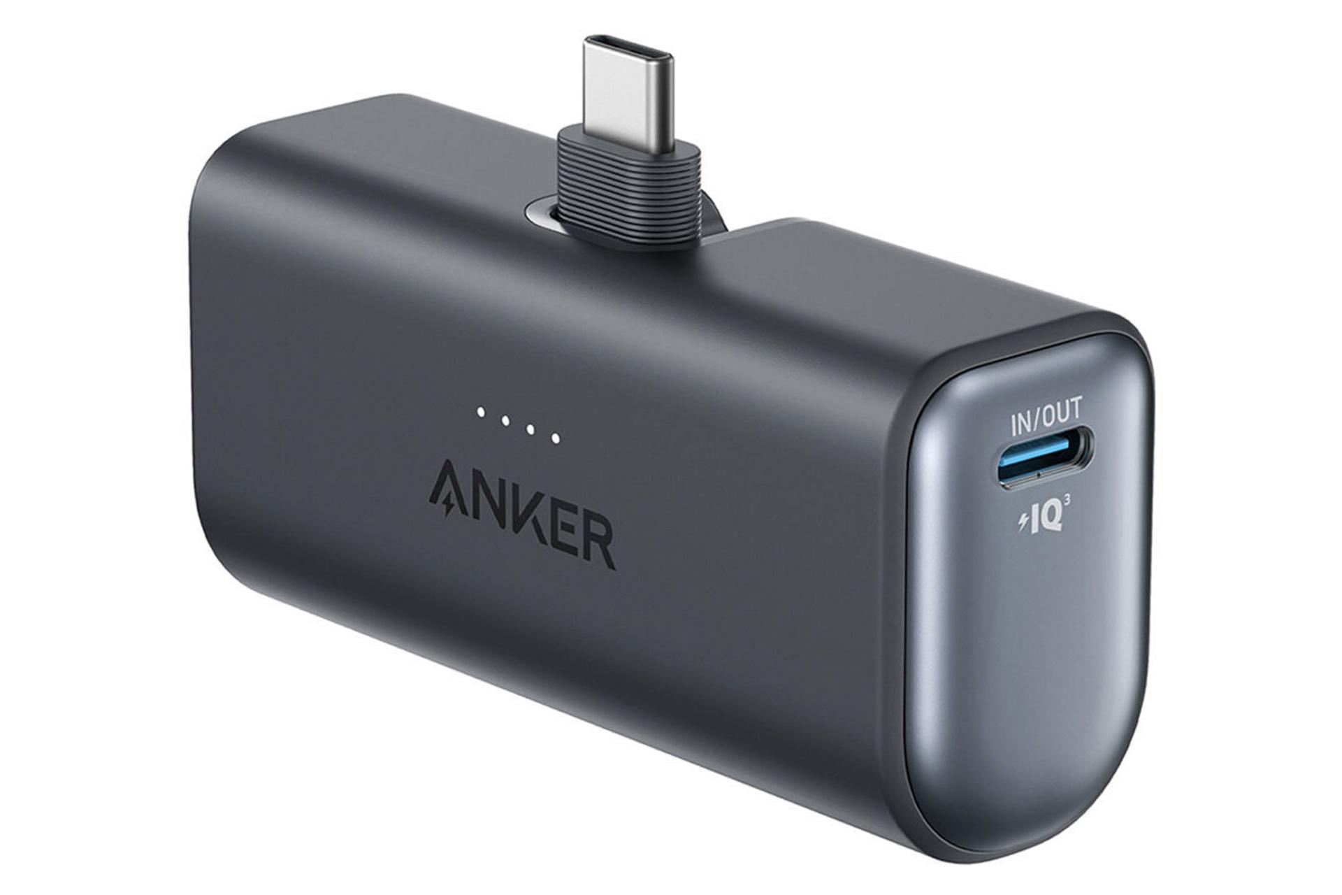 ابعاد و اندازهر پاور بانک انکر Nano 22.5W با ظرفیت 5000 میلی‌آمپر ساعت