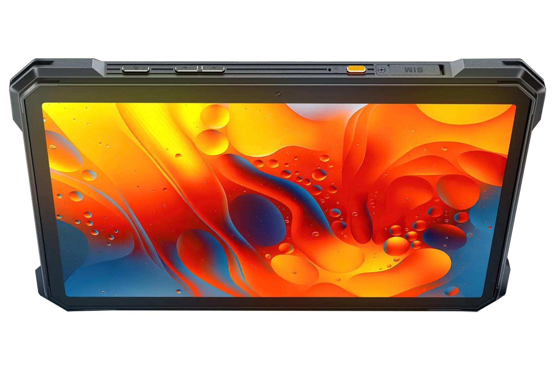 نمای لبه کناری جلوی تبلت کوبوت تب KingKong S با نمایش درگاه و دکمه‌ها