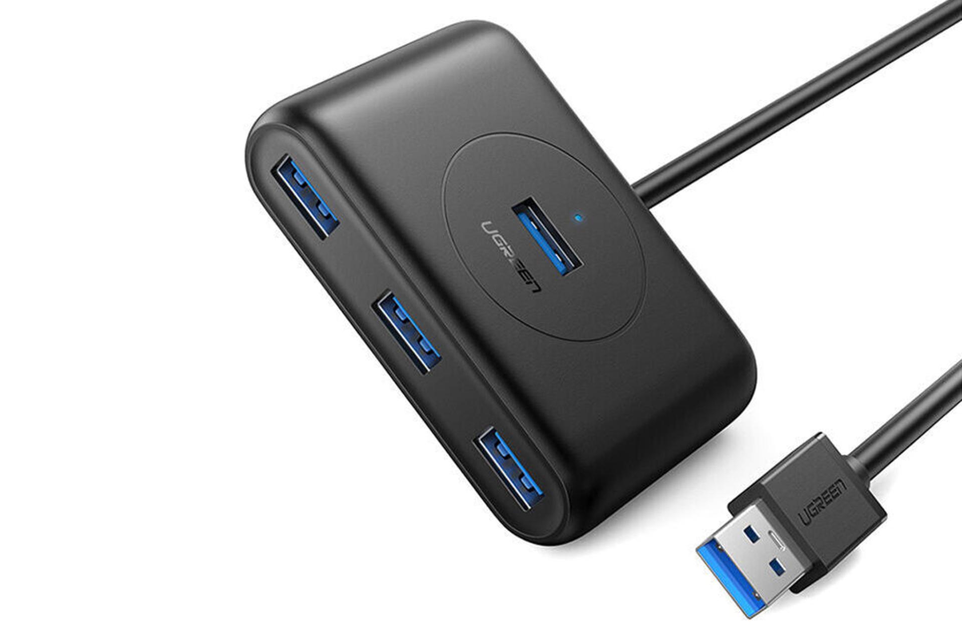 هاب USB هاب USB-A یوگرین 4 پورت مدل UG-20283 رنگ مشکی