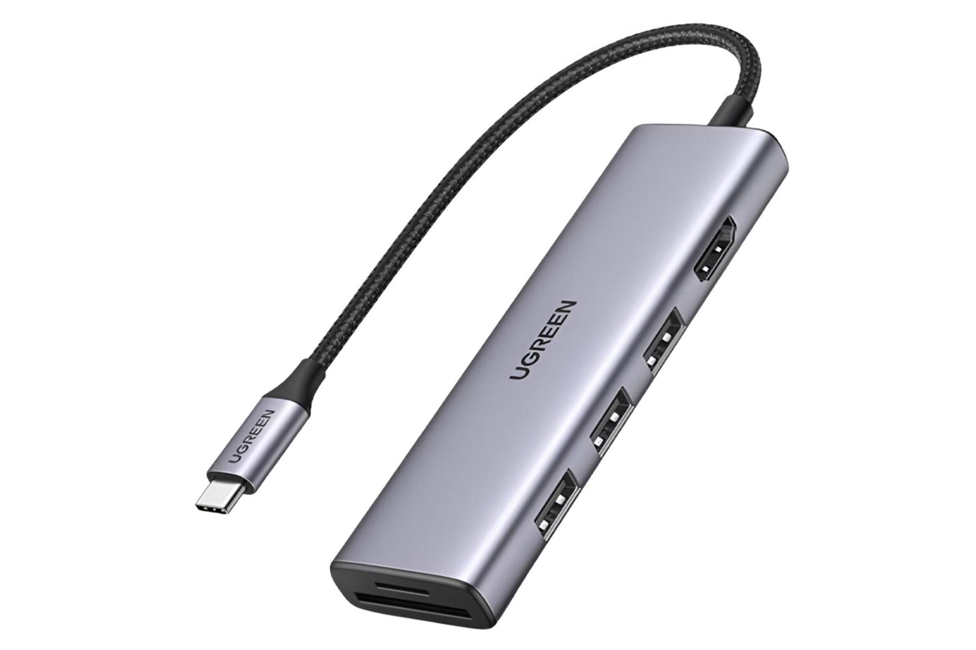 هاب USB هاب USB-C یوگرین 6 پورت مدل CM511-20956A
