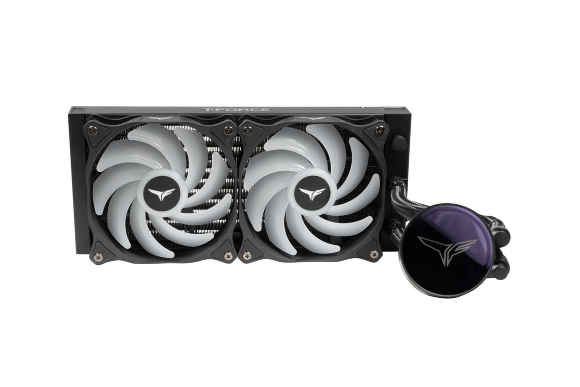 خنک کننده مایع تیم گروپ SIREN GD240 All-in-One ARGB نمای روبرو