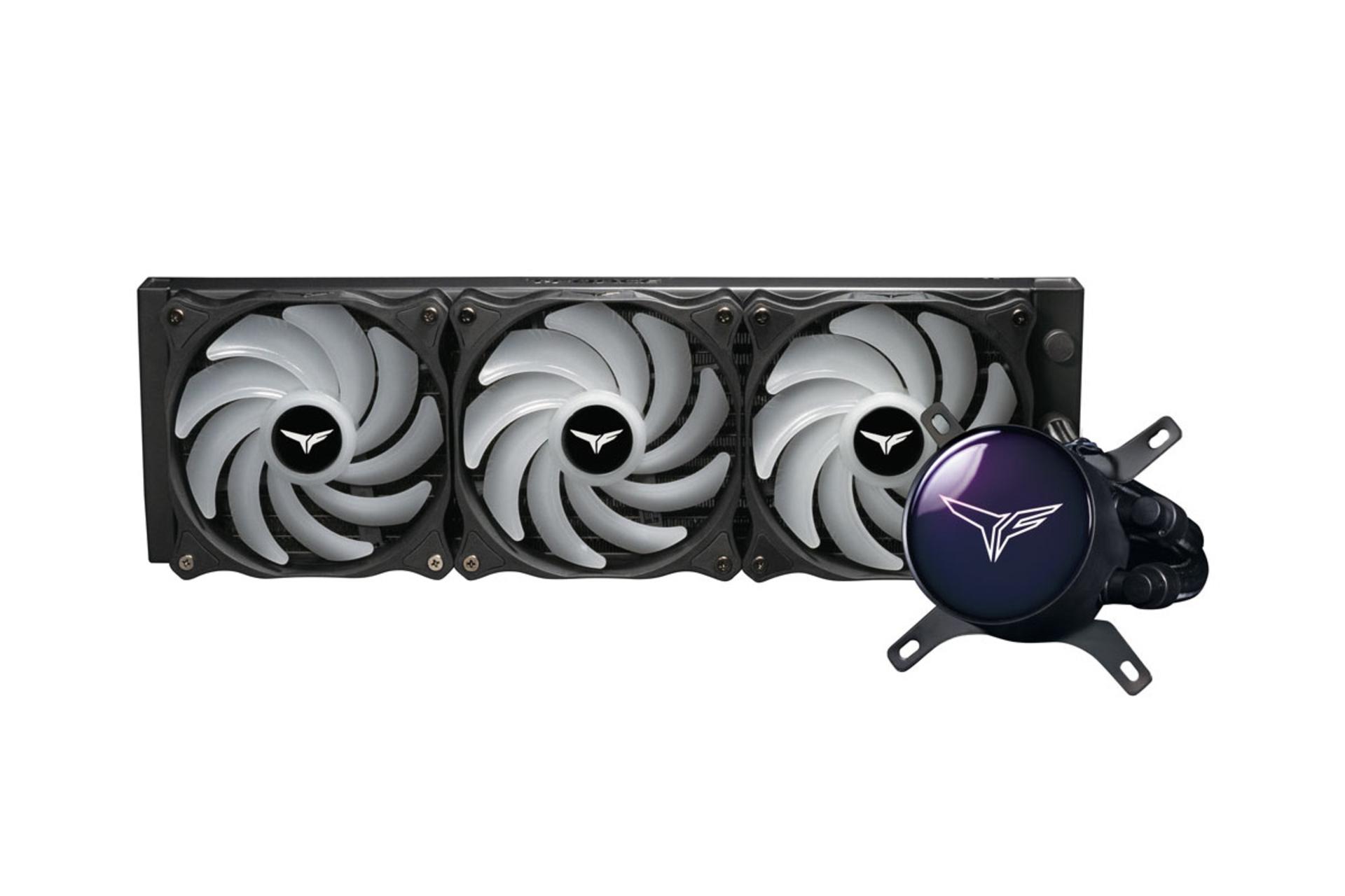 خنک کننده مایع تیم گروپ SIREN GD360E All-in-One ARGB Black نمای روبرو