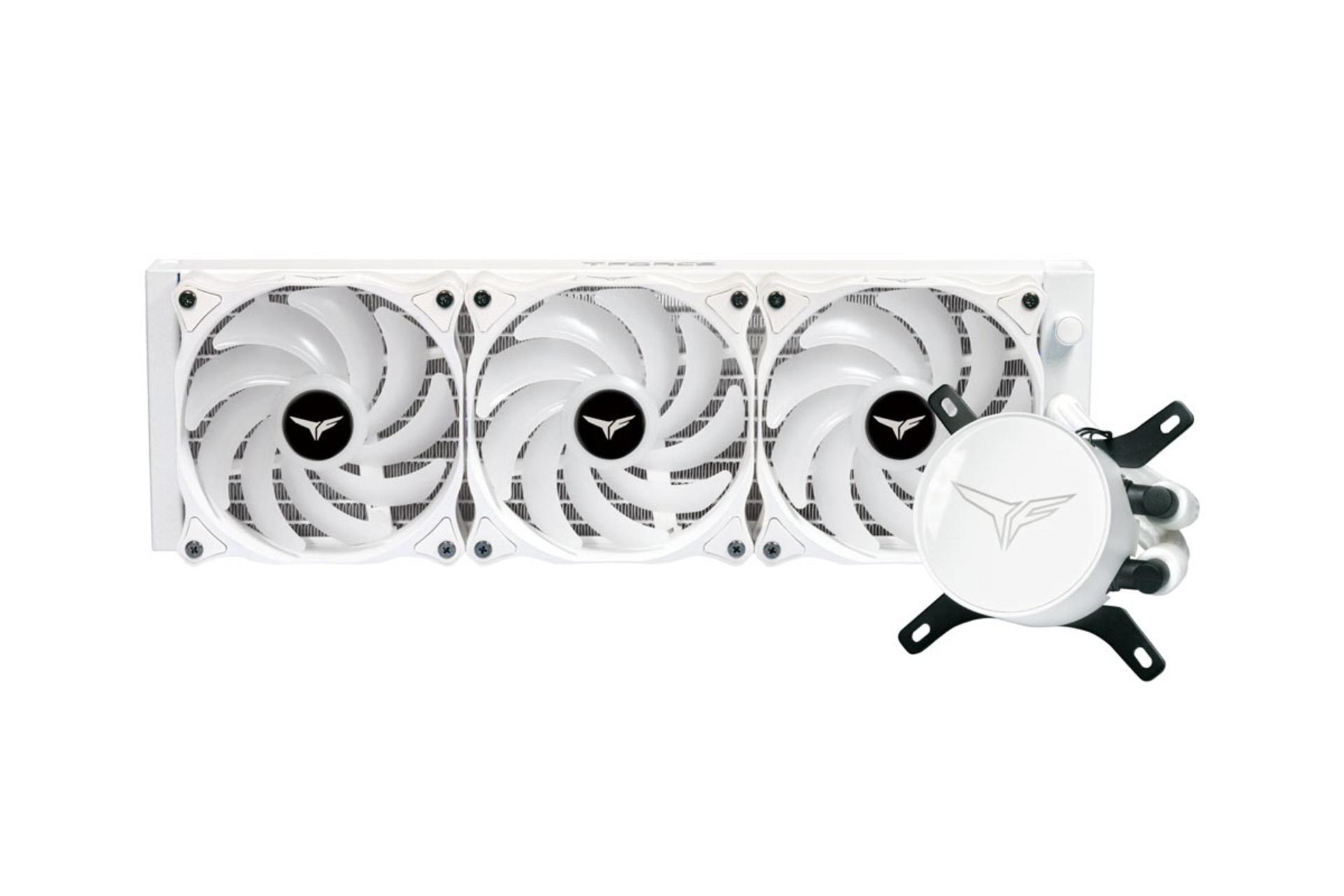 خنک کننده مایع تیم گروپ SIREN GD360E All-in-One ARGB White نمای روبرو