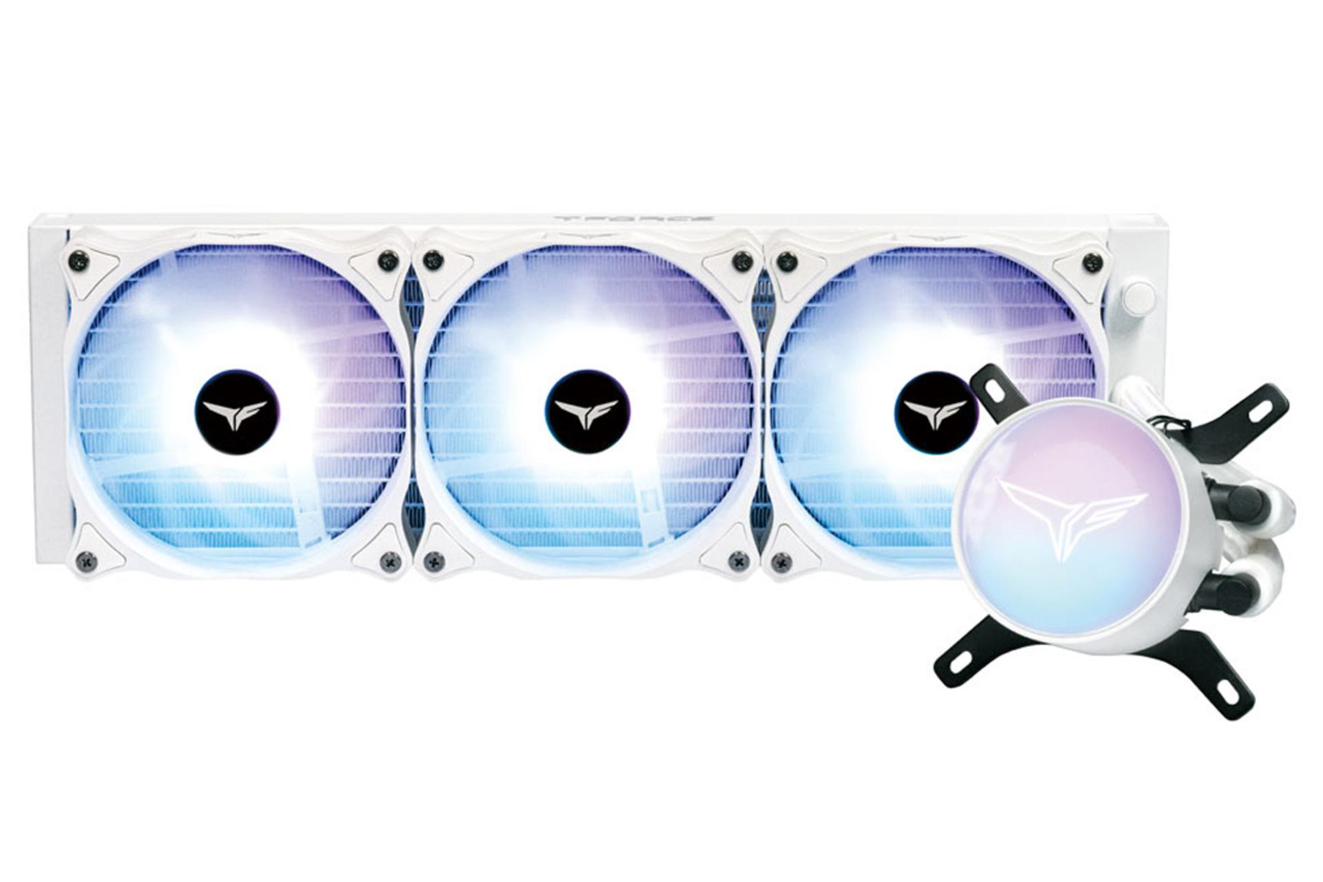 خنک کننده مایع تیم گروپ SIREN GD360E All-in-One ARGB White رنگ سفید