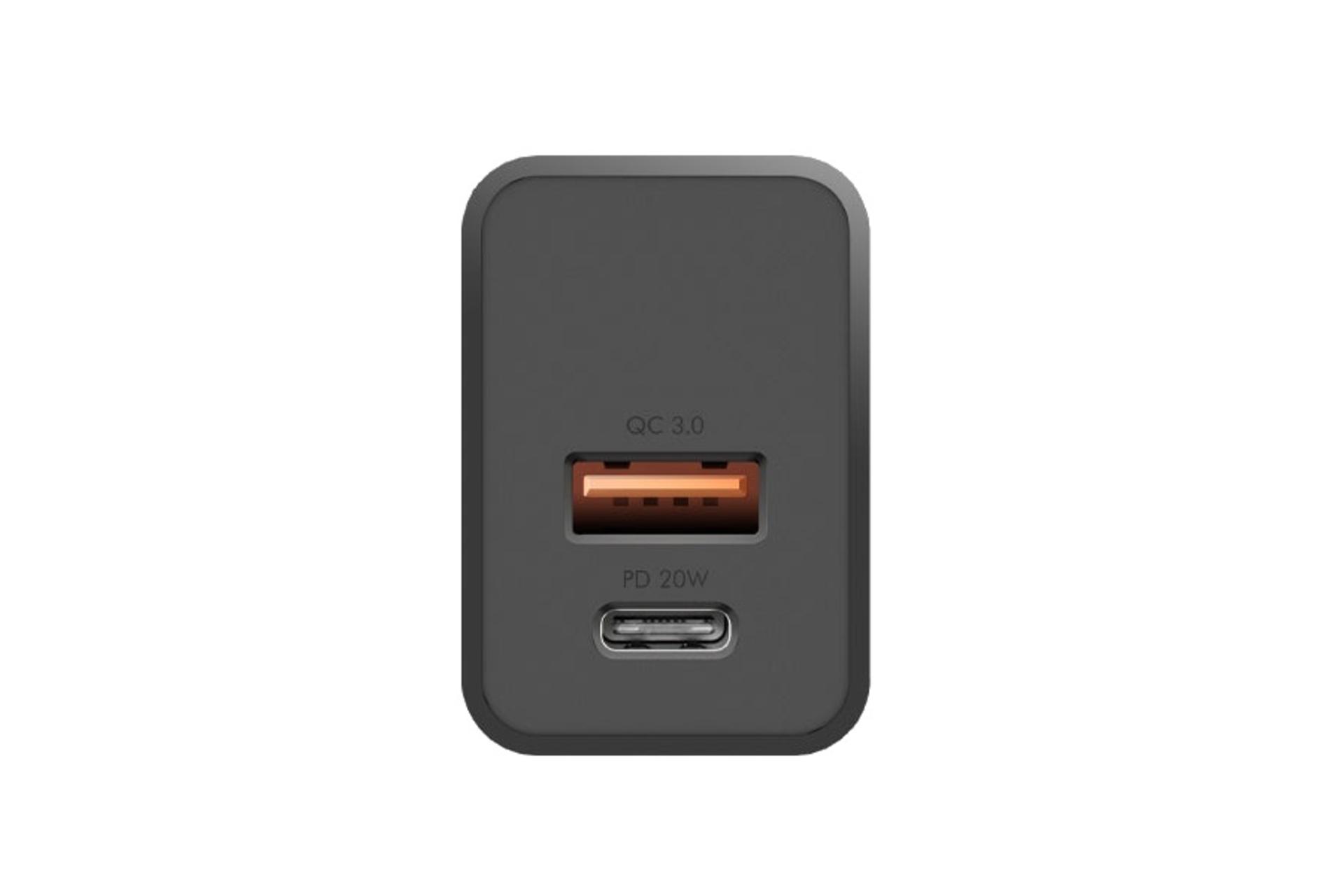 نمای پشت شارژر انرجیا AmpCharge PD20+