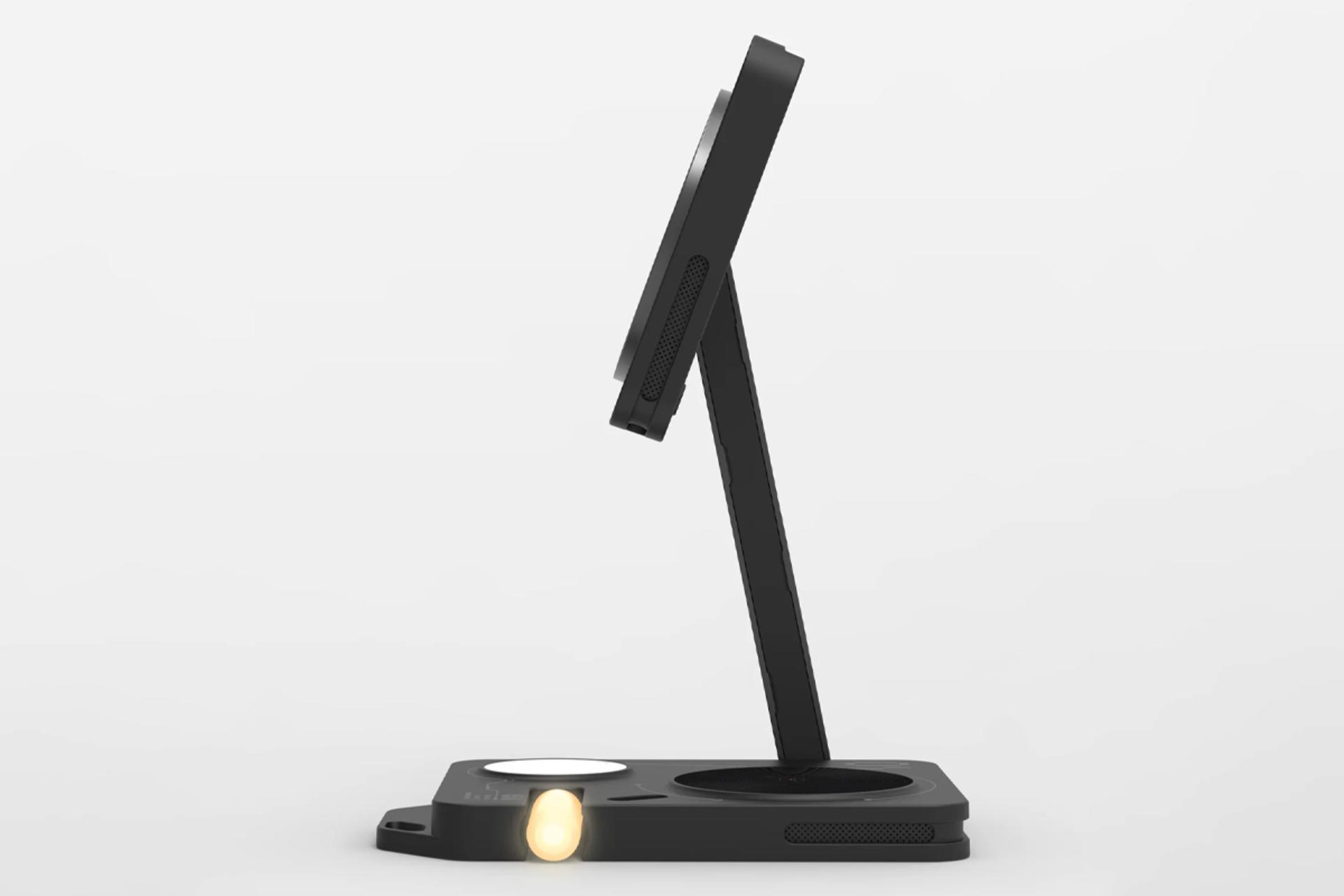 نمای کنار شارژر آلومو M01