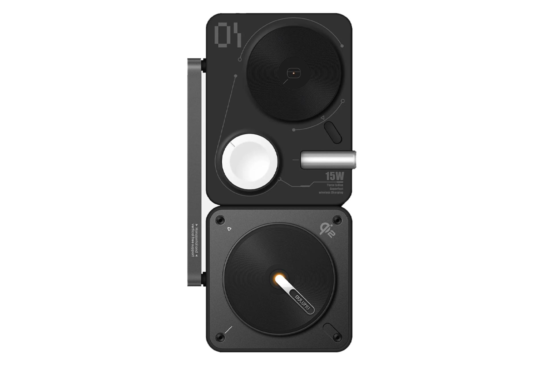 شارژر آلومو M01 رنگ مشکی