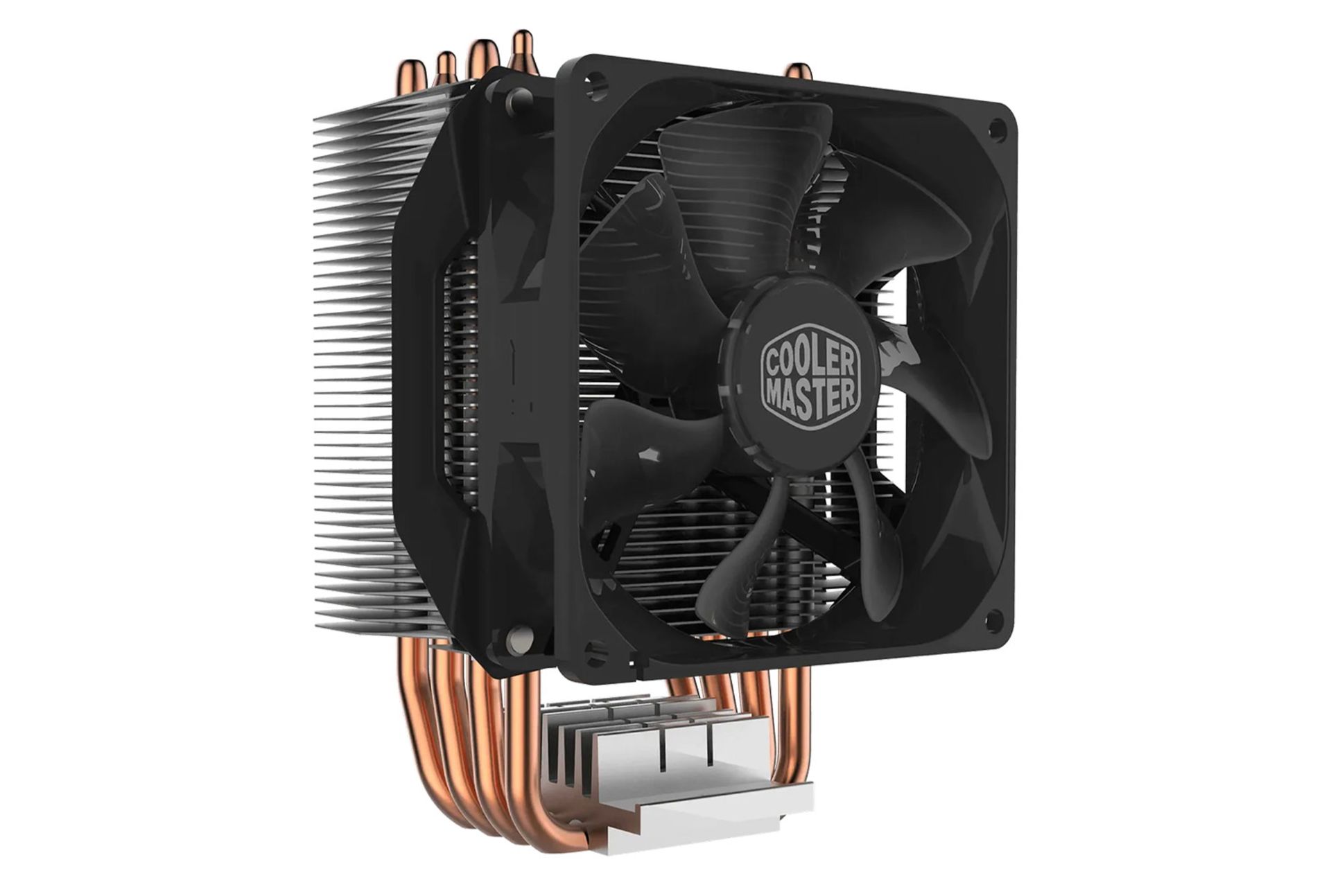 نمای سمت چپ خنک کننده پردازنده کولر مستر Hyper H412R