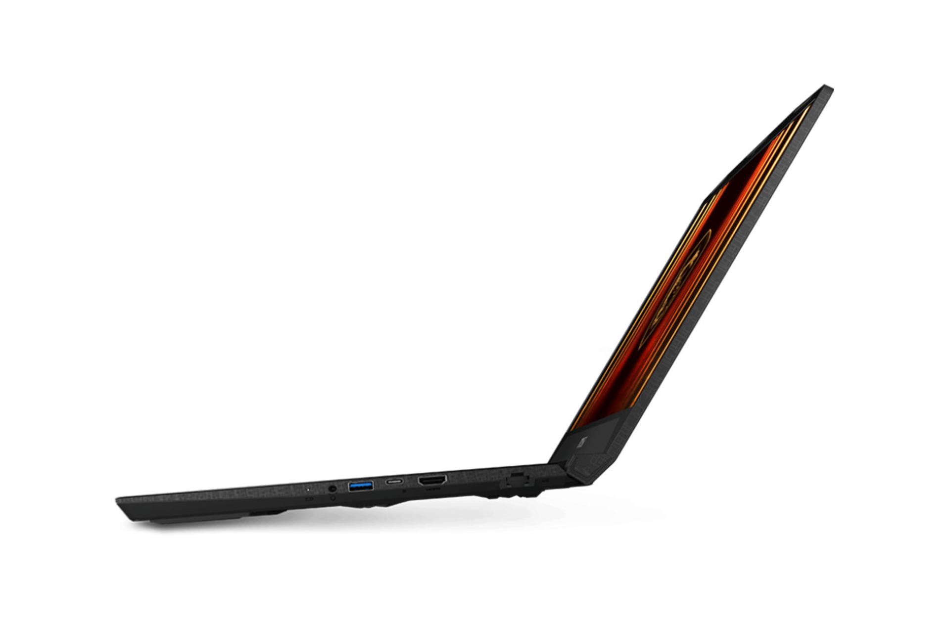 لپ تاپ ام اس آی MSI Katana 15 HX B14W نمای جانبی راست و درگاه ها