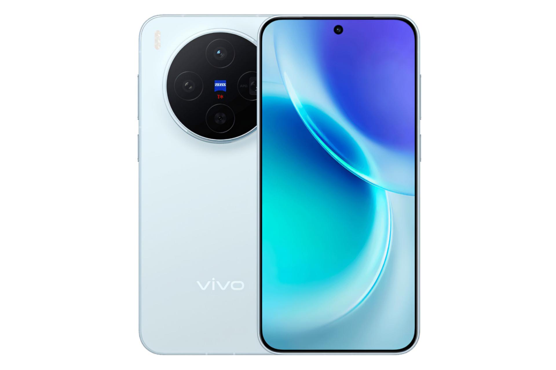 پنل جلو و پشت گوشی موبایل ویوو vivo X300 آبی روشن