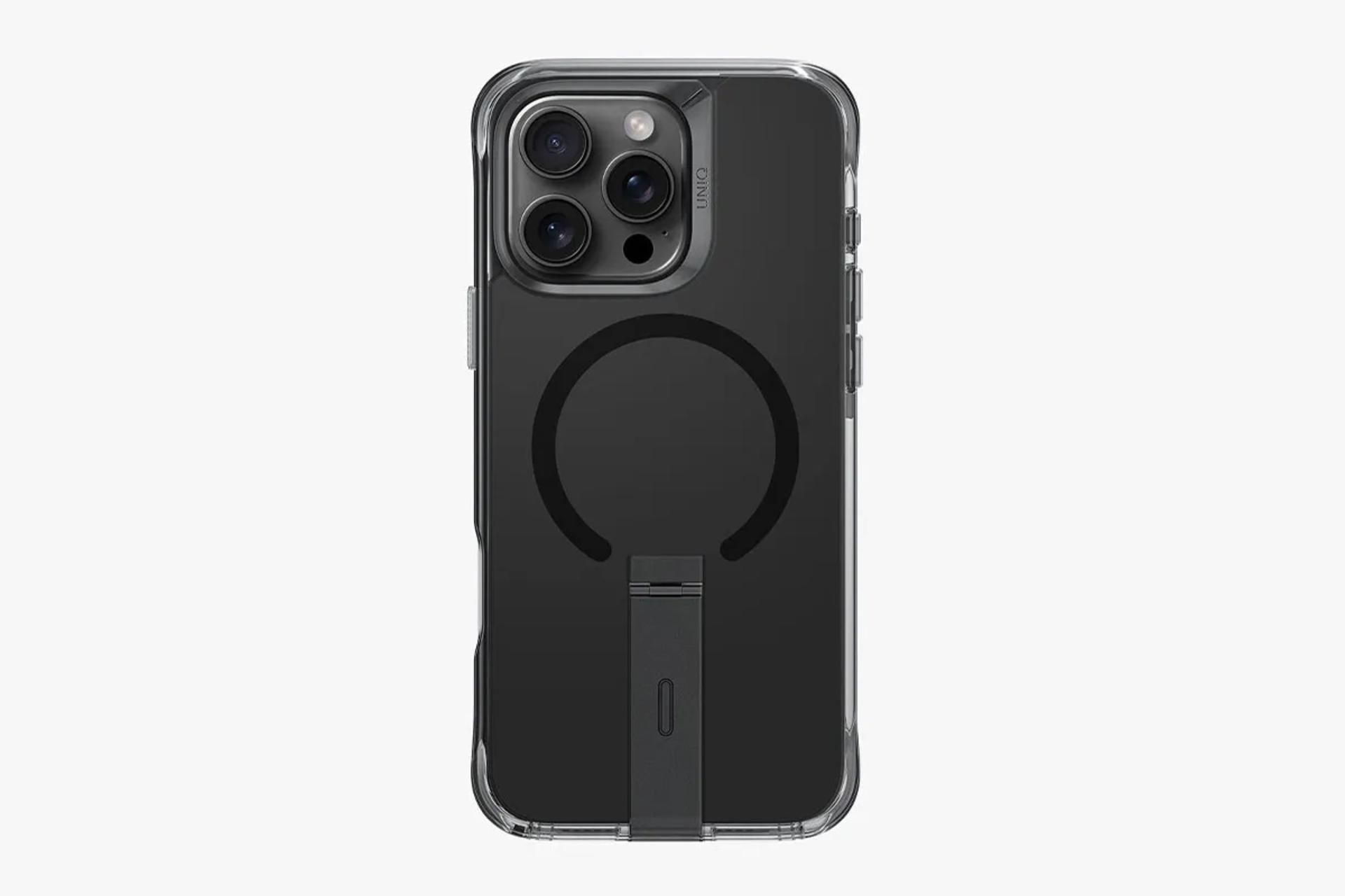 نمای پشت قاب گوشی یونیک مدل Eleva مناسب اپل iPhone 16 Pro