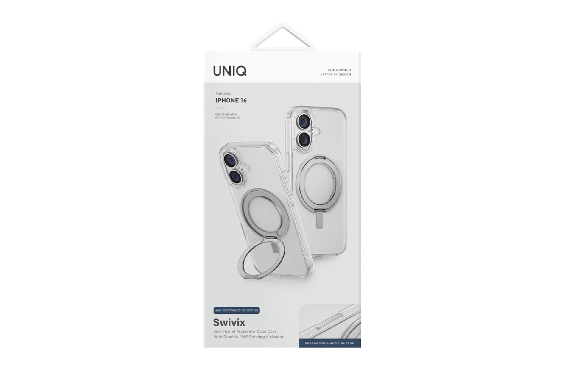 جعبه قاب گوشی یونیک مدل Swivix Rotating Kickstand مناسب اپل iPhone 16