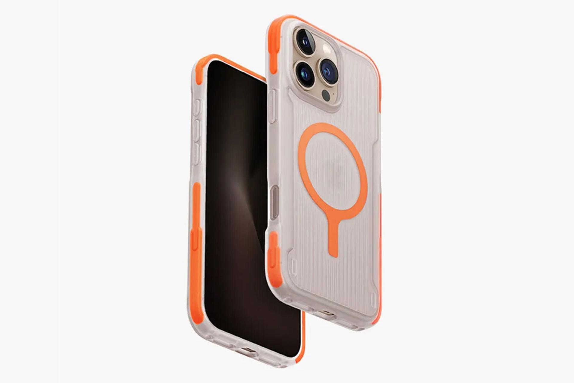 قاب گوشی یونیک مدل Combat Active مناسب اپل iPhone 16 Pro Max رنگ نارنجی