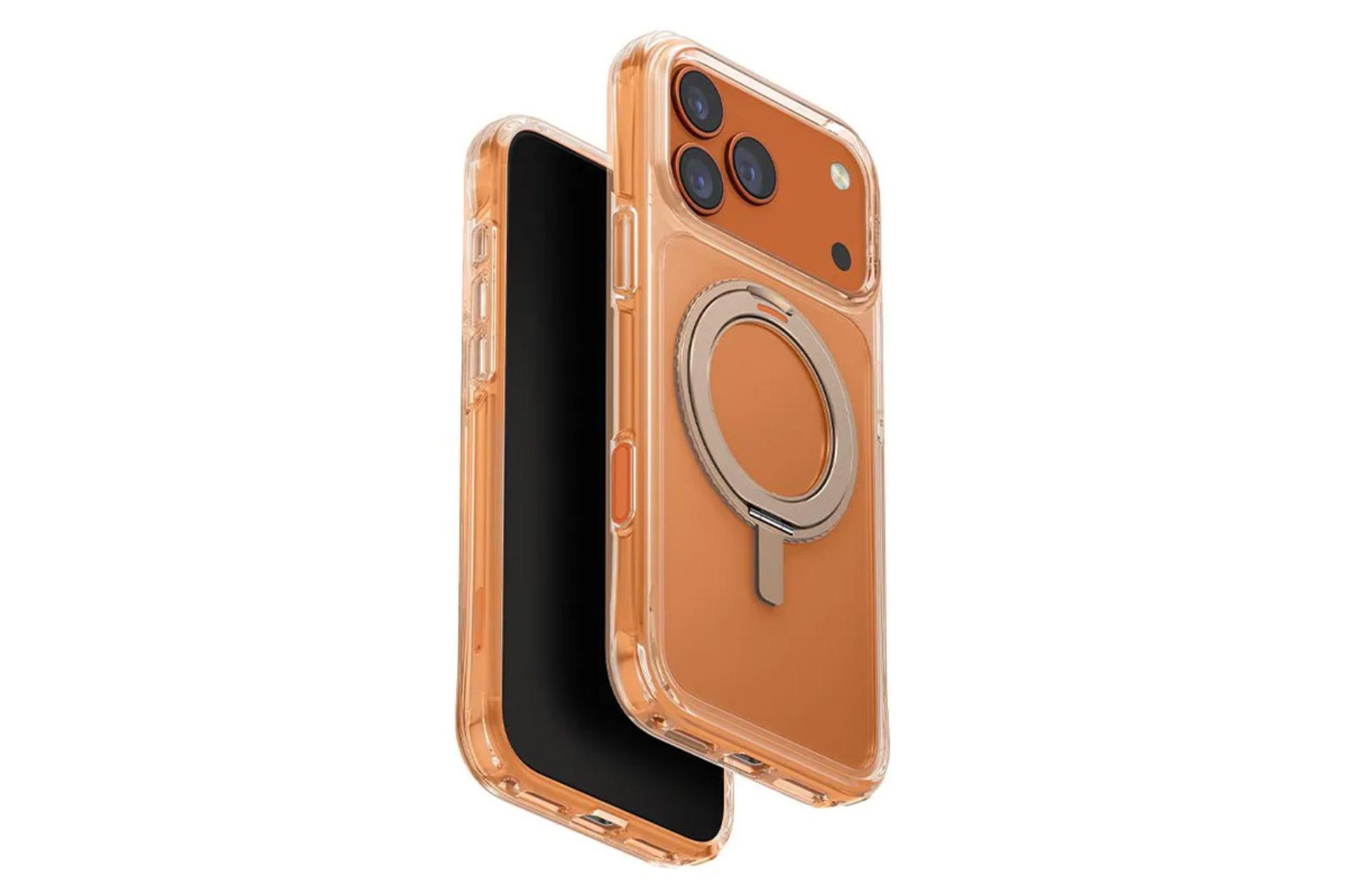 نمای پشت قاب گوشی یونیک مدل Swivix Rotating Kickstand مناسب اپل iPhone 17 Pro Max