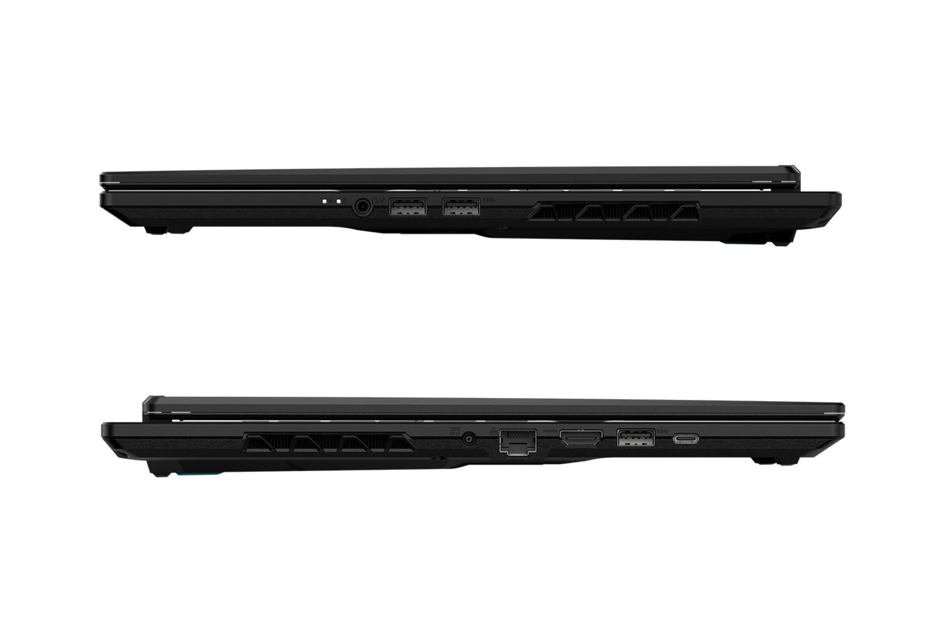 لپ تاپ گیگابایت GIGABYTE GAMING A16 نمای جانبی و درگاه ها