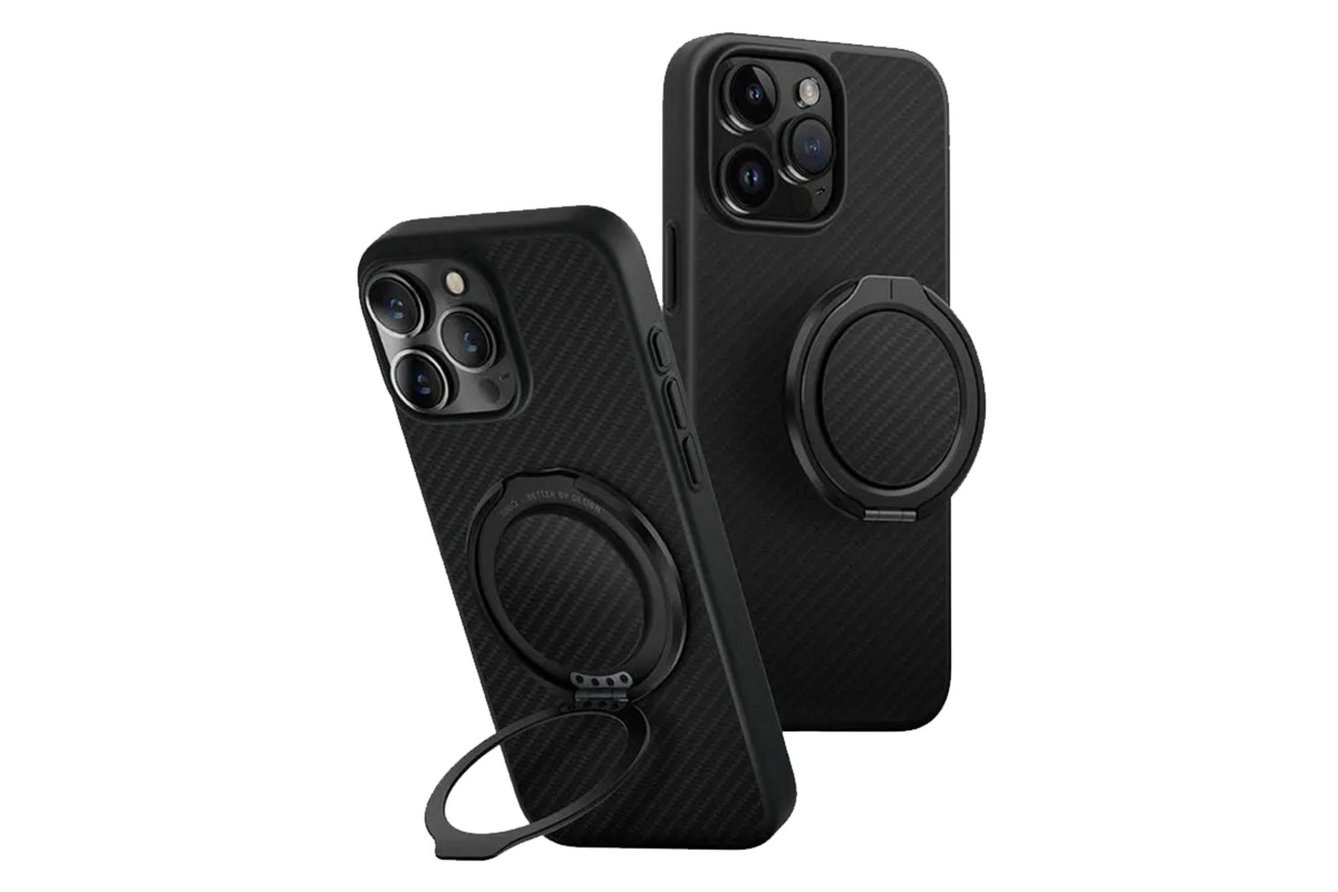 نمای پشت قاب گوشی یونیک مدل Keva Air GripFit Premium Bundle مناسب اپل iPhone 16 Pro Max