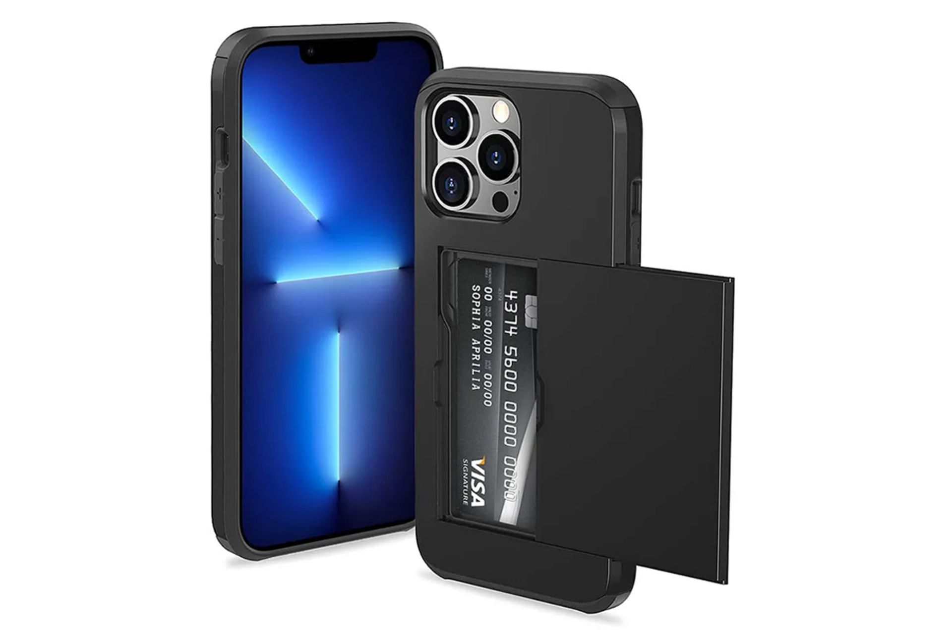 قاب گوشی جیتک مدل Wallet Armor مناسب اپل iPhone 13 Pro رنگ مشکی