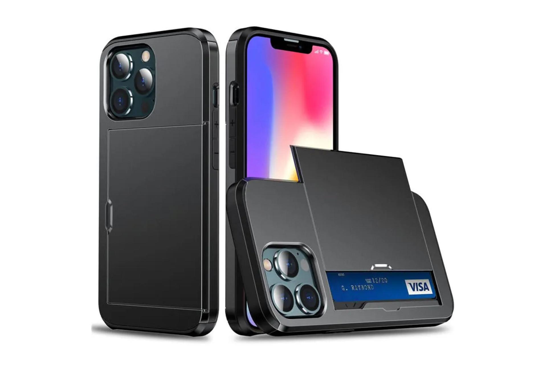 قاب گوشی جیتک مدل Wallet Armor مناسب اپل iPhone 13 Pro