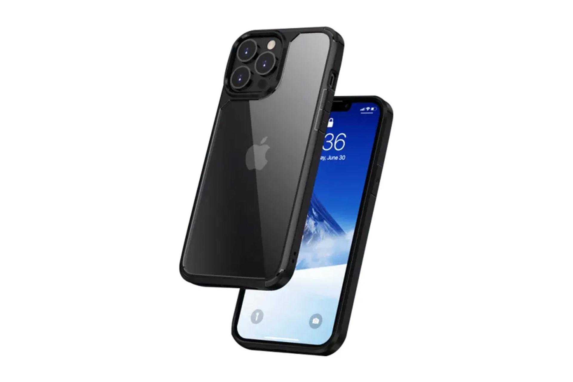 قاب گوشی جیتک مدل SIROCCO CRYSTAL HYBRID مناسب اپل iPhone 13 Pro