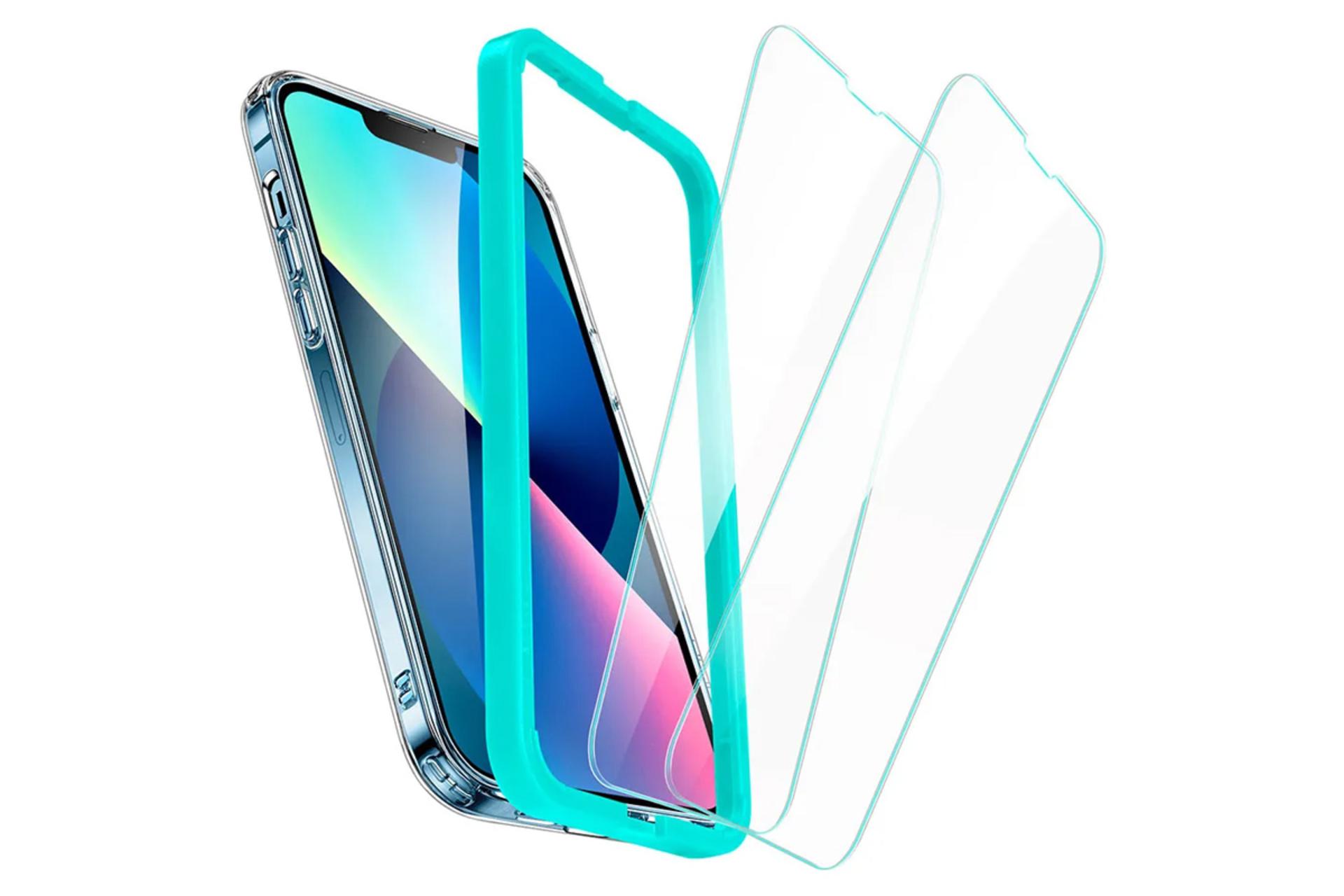 قاب گوشی ای اس آر مدل Classic Hybrid مناسب اپل iPhone 13 همراه با محافظ صفحه نمایش