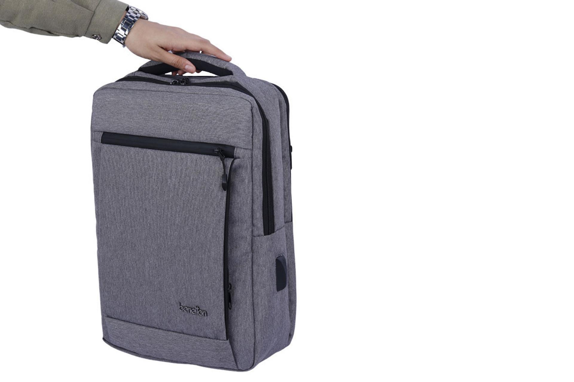 کیف لپ تاپ کوله پشتی لپ تاپ بنتون B074 مناسب 15.6 اینچ