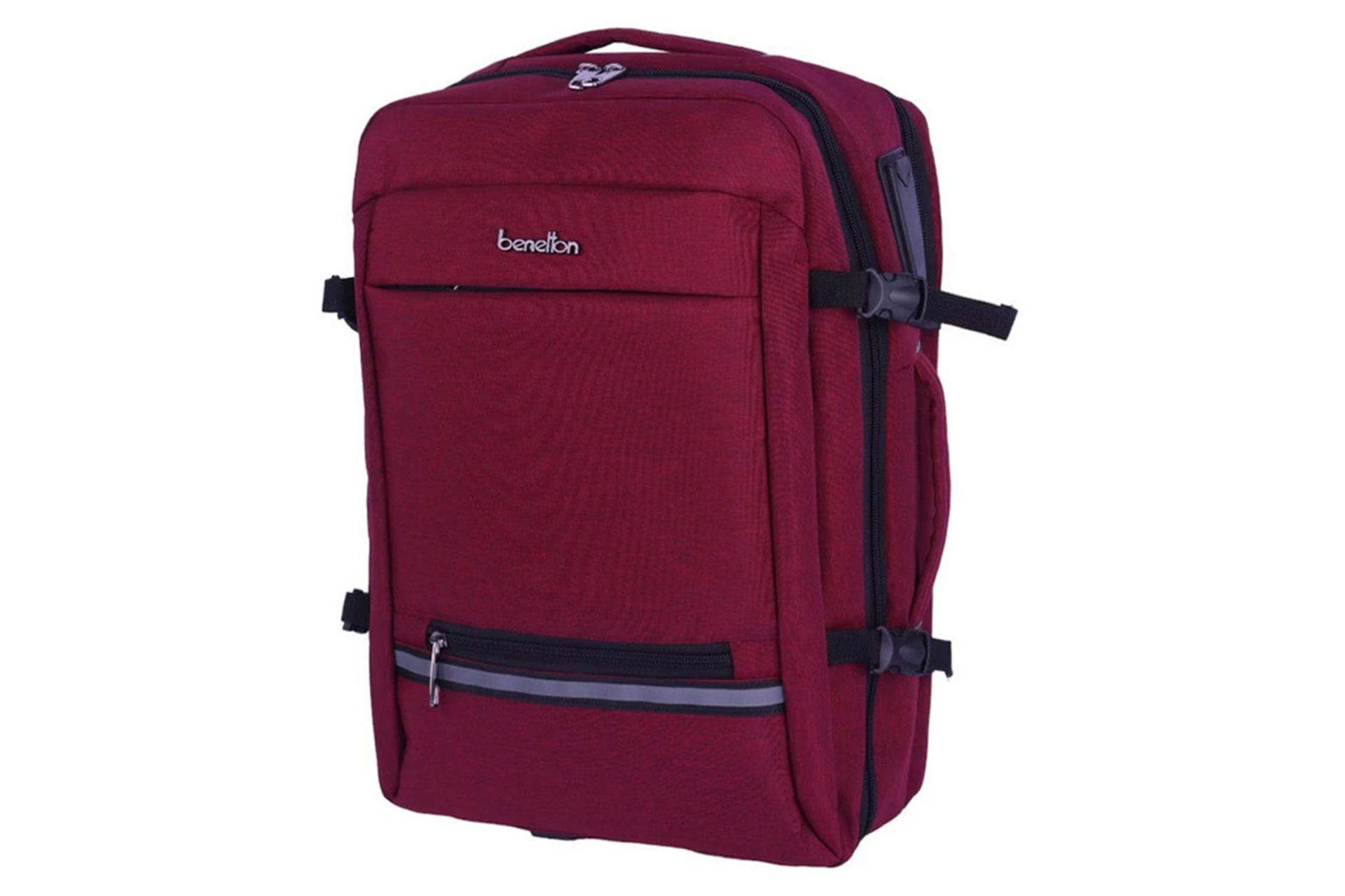 کیف لپ تاپ کوله پشتی لپ تاپ بنتون B0110 مناسب 15.6 اینچ رنگ قرمز