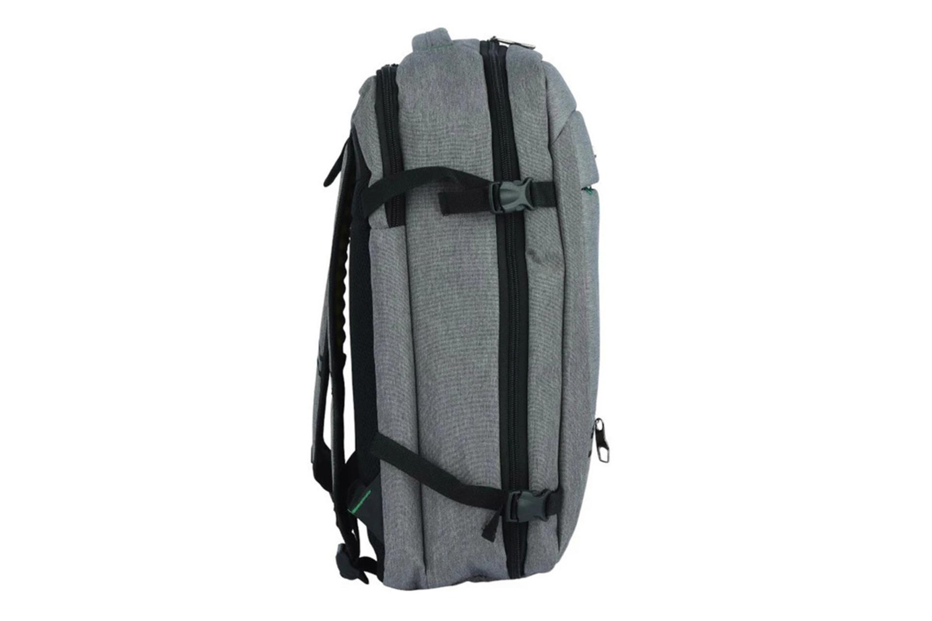 نمای کنار کیف لپ تاپ کوله پشتی لپ تاپ بنتون B0110 مناسب 15.6 اینچ