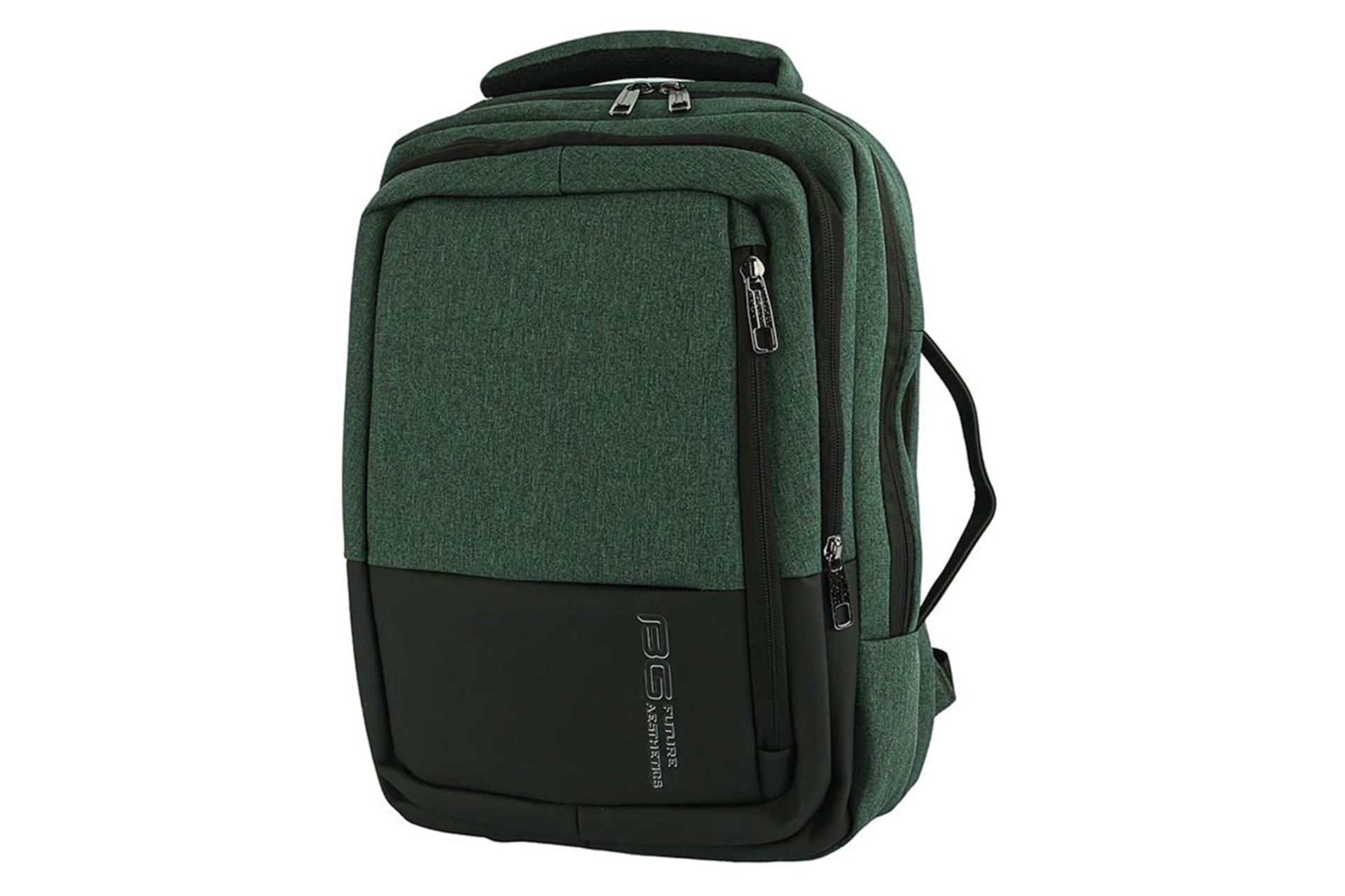 کیف لپ تاپ کوله پشتی لپ تاپ بنج B0112 مناسب 15.6 اینچ رنگ سبز