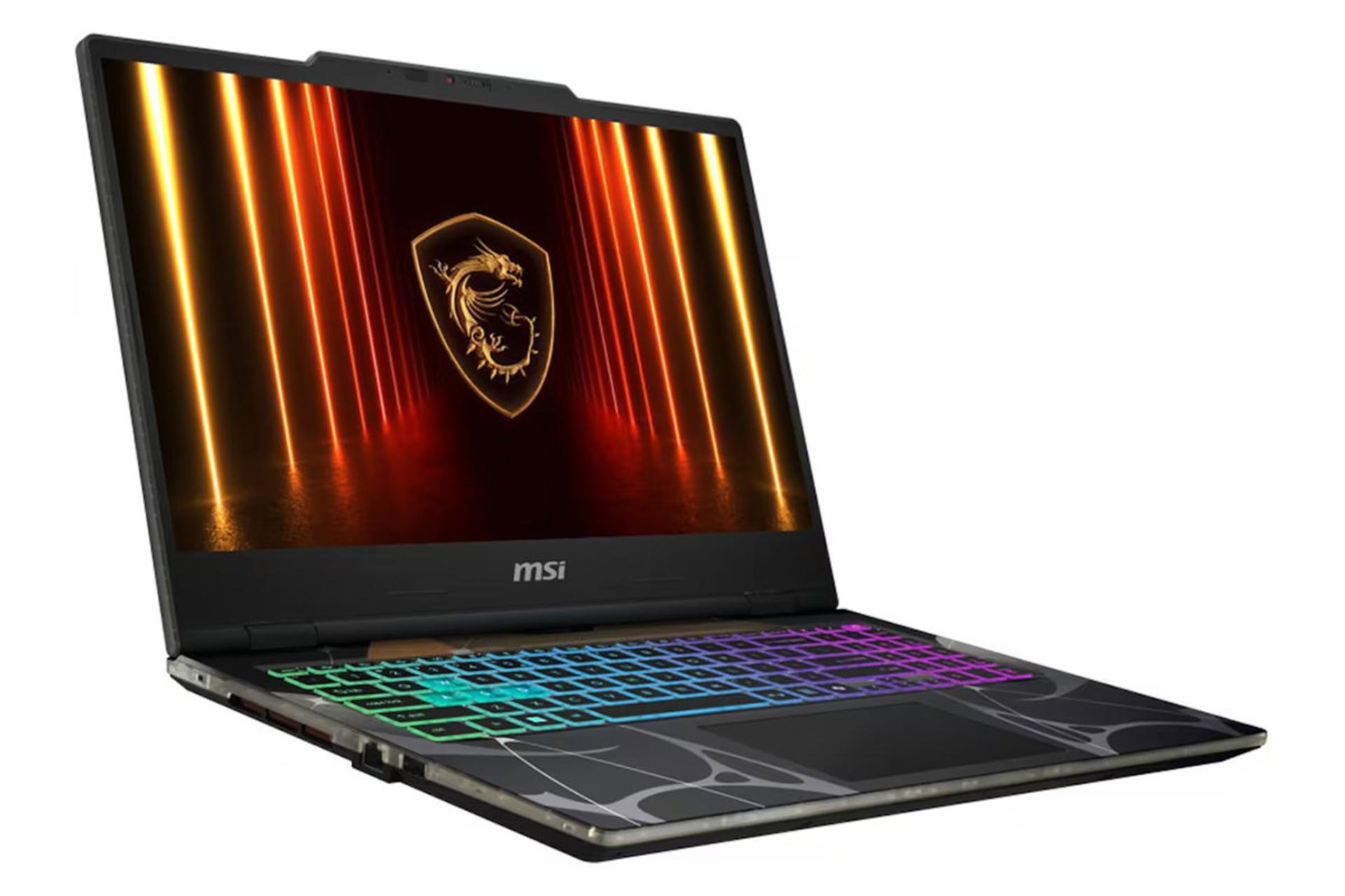لپ تاپ ام اس آی MSI Cyborg 15 B2RW نمای جلو و چپ
