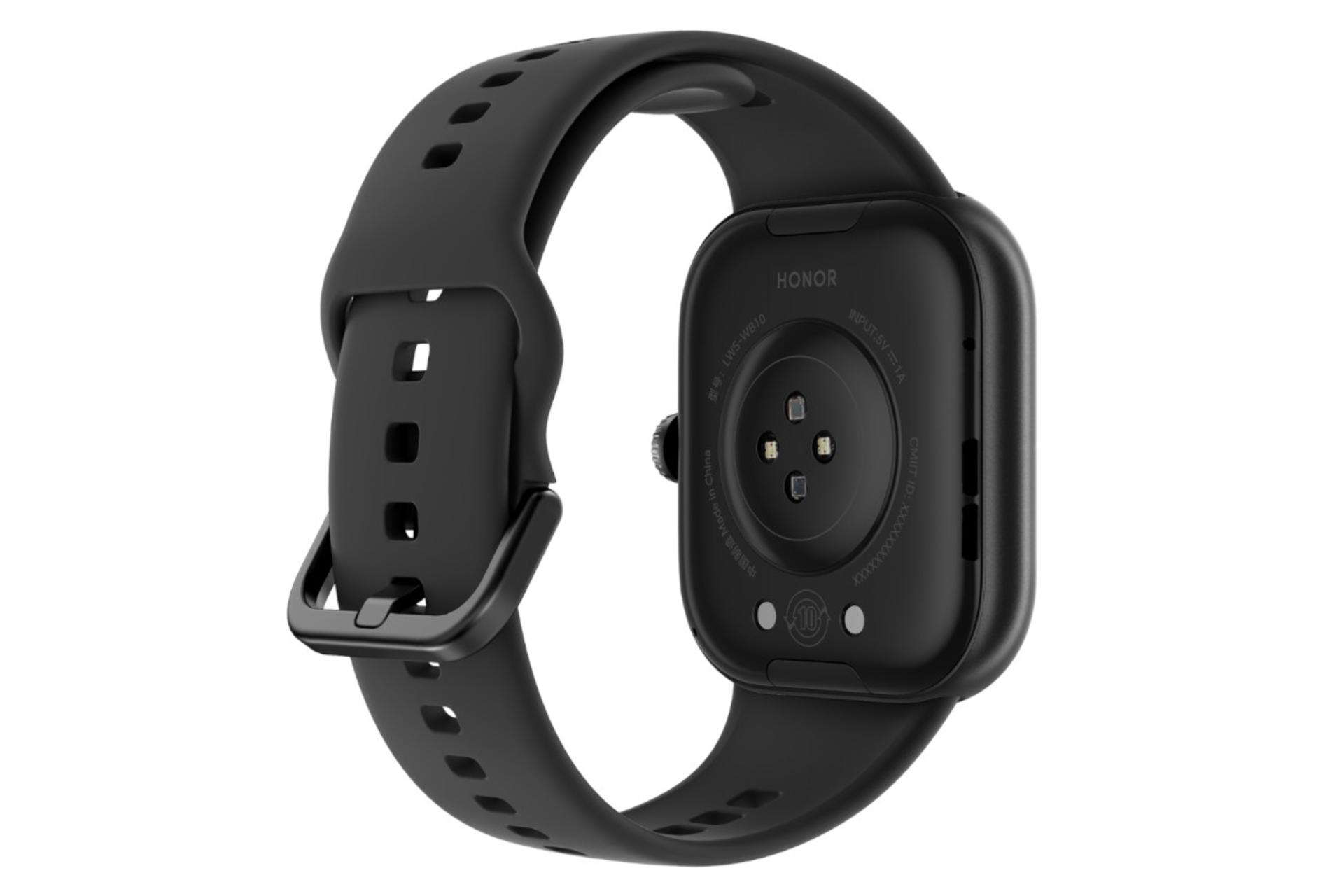 پشت ساعت هوشمند آنر واچ X5 مشکی / HONOR Watch X5