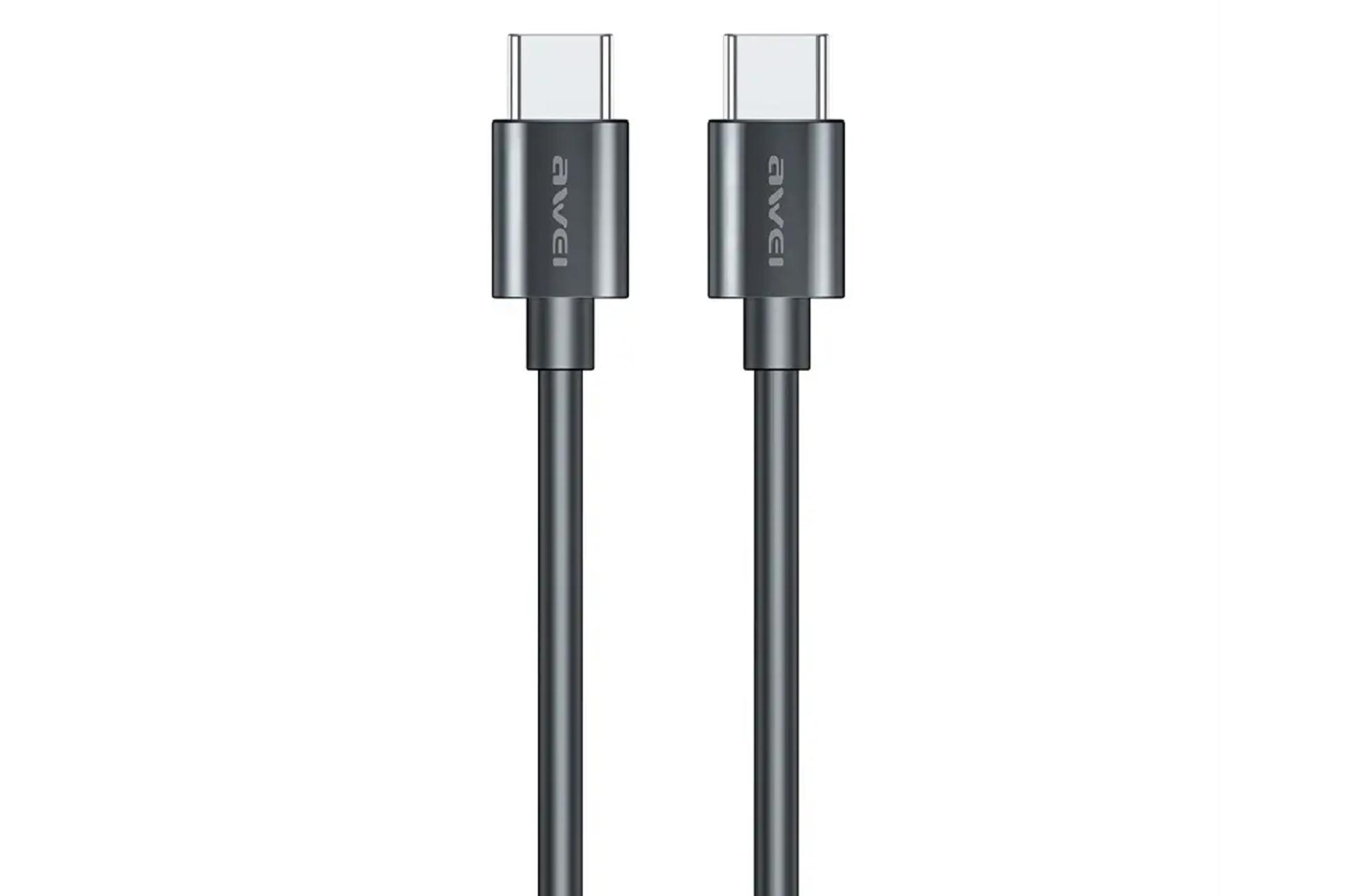 کابل شارژ USB آوی Type-C به Type-C مدل CL-165T با طول 1 متر