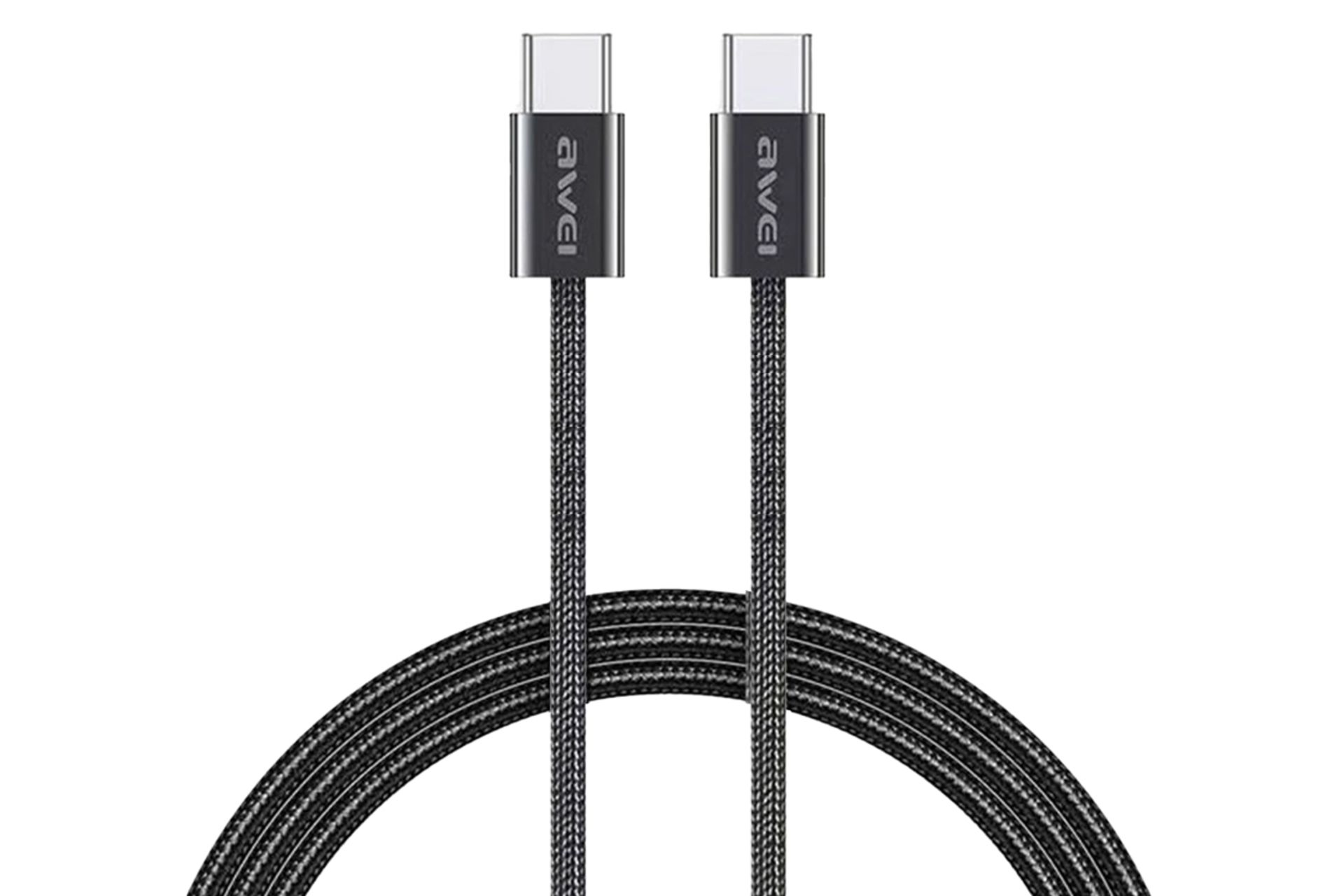 کابل شارژ USB آوی Type-C به Type-C مدل CL-219T با طول 1 متر