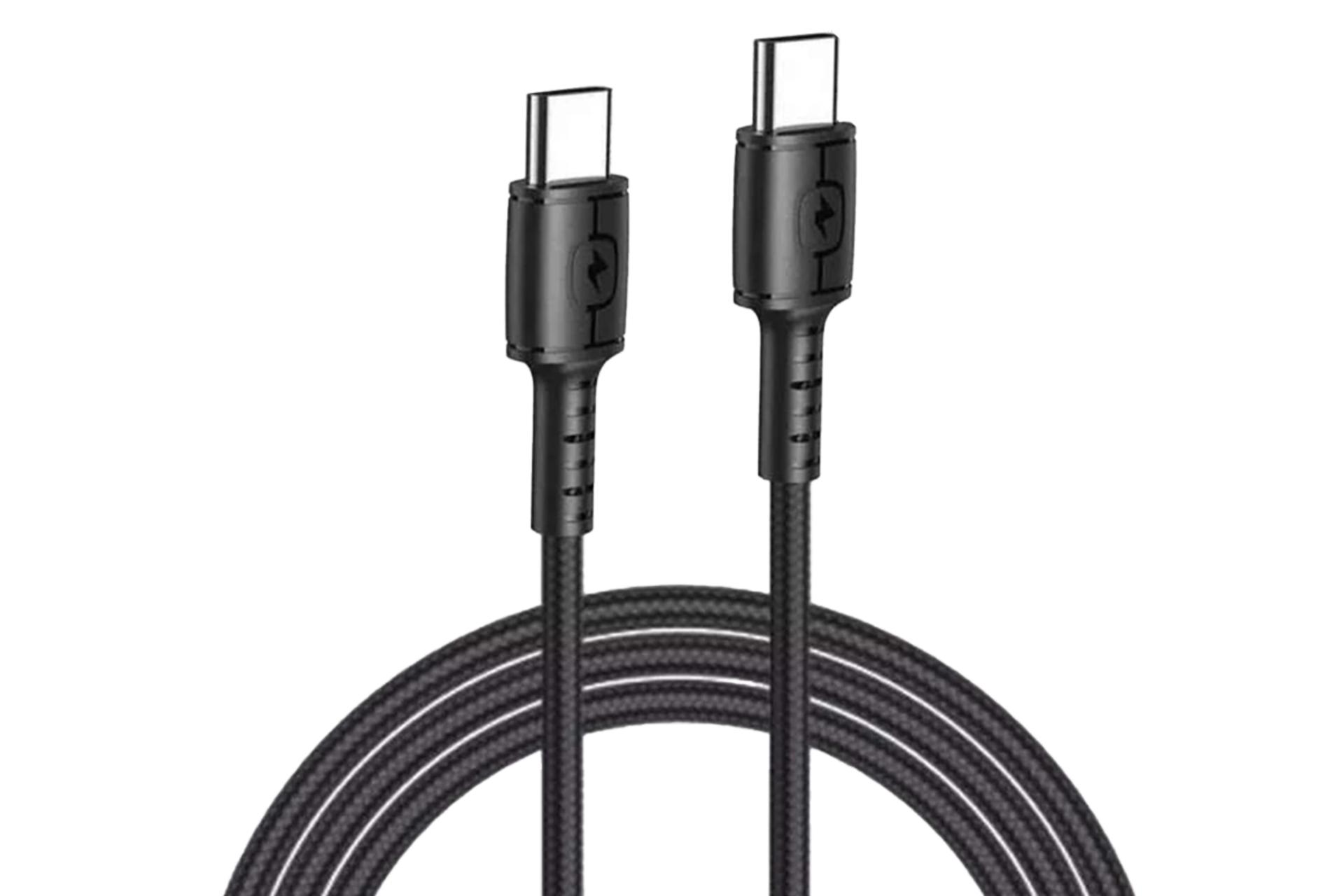 کابل شارژ USB آوی Type-C به Type-C مدل CL-71T با طول 1 متر