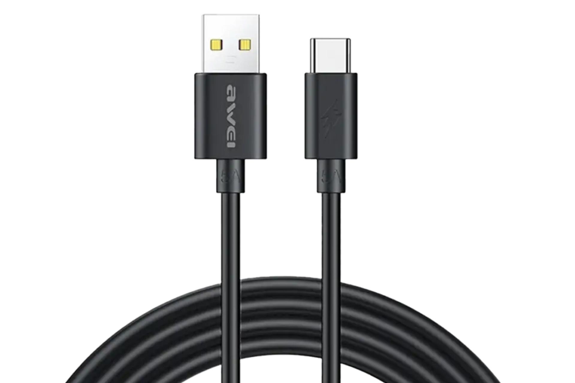 کابل شارژ USB آوی Type-A به Type-C مدل CL-110T با طول 1 متر