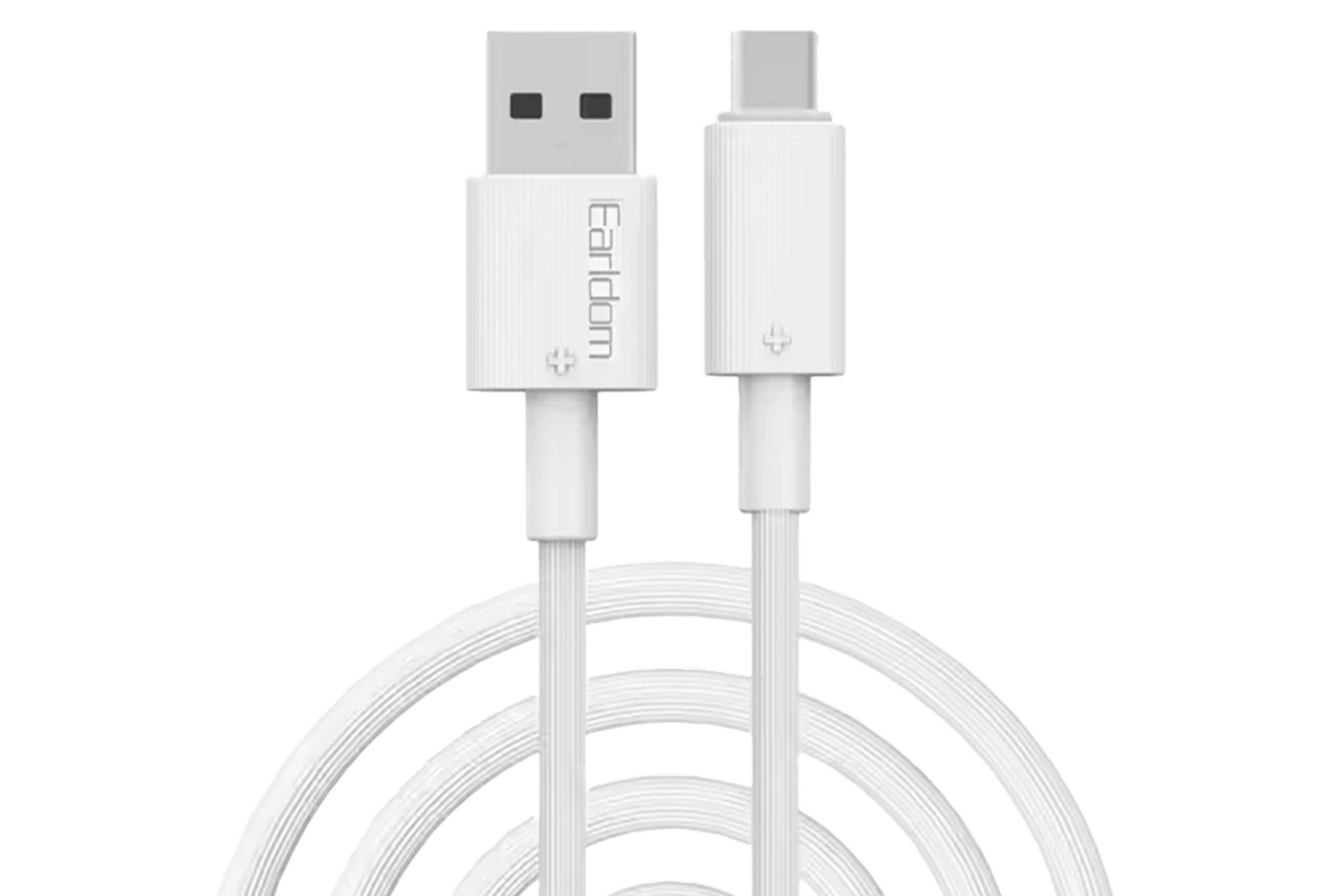 کابل شارژ USB ارلدام Type-A به Type-C مدل EC-176C با طول 1 متر رنگ سفید