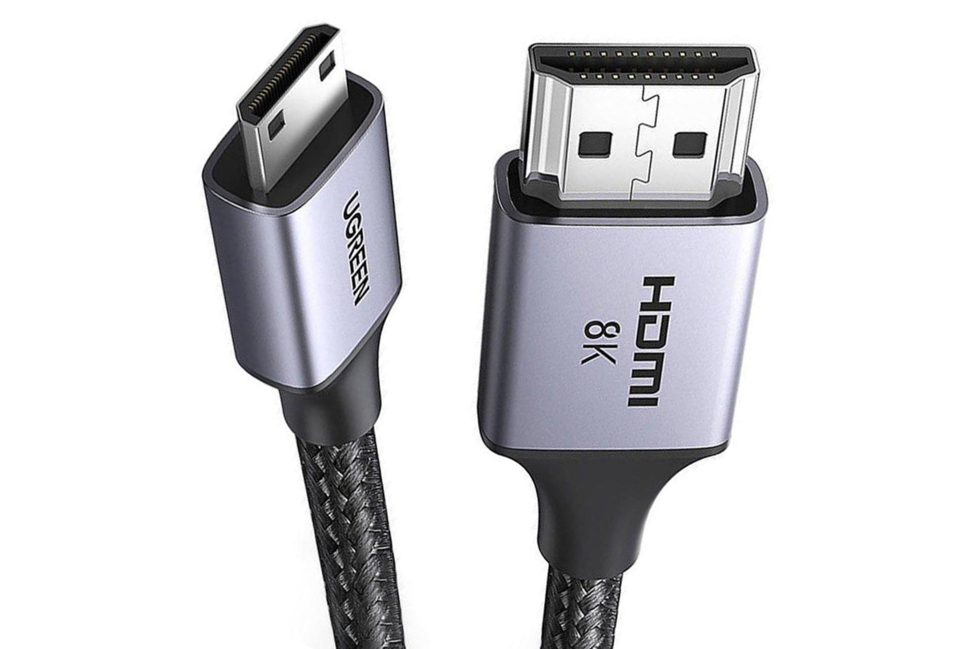 کانکتور کابل HDMI یوگرین HDMI به Mini HDMI مدل HD163 15514 با طول 1 متر