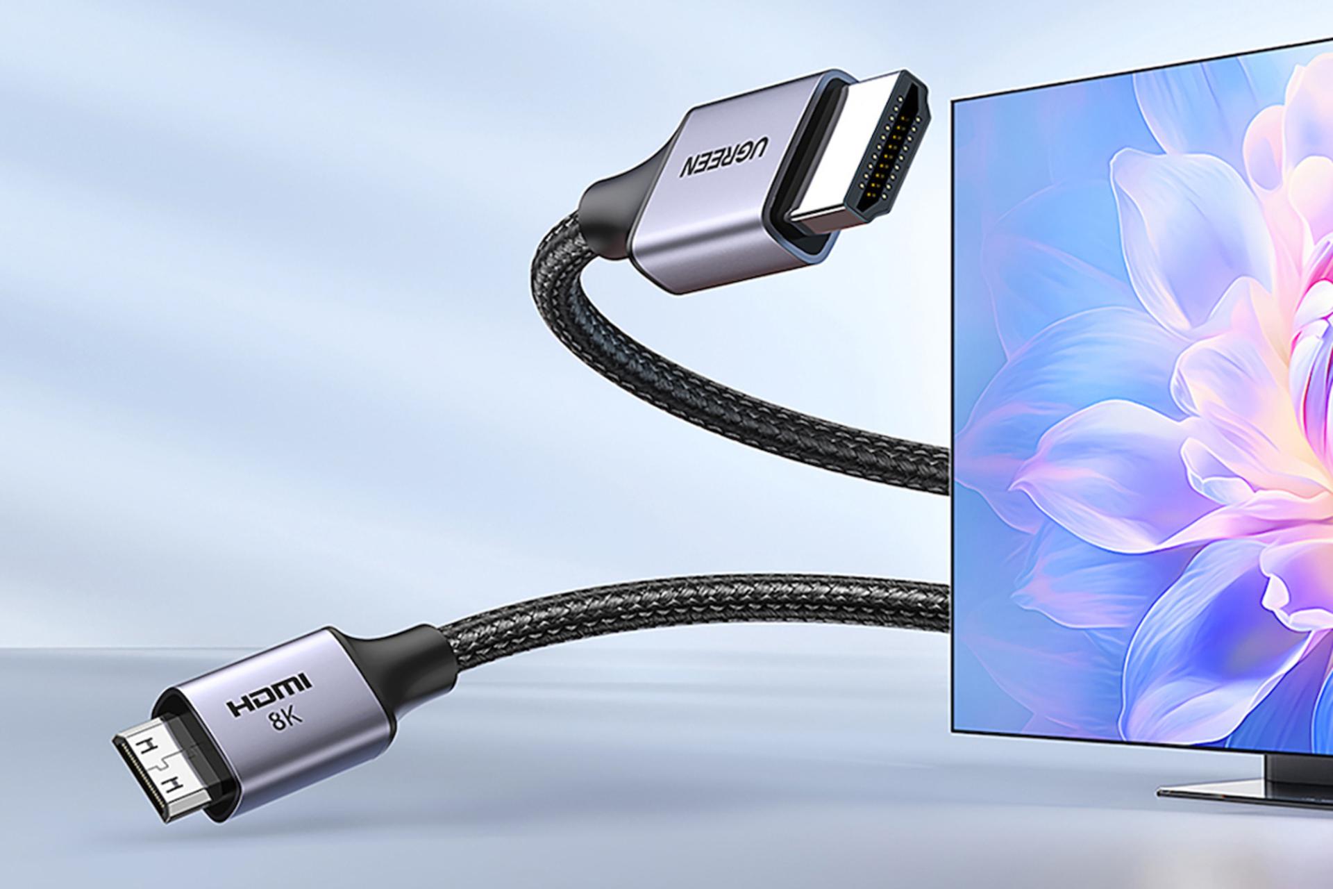 کابل HDMI یوگرین HDMI به Mini HDMI مدل HD163 15514 با طول 1 متر