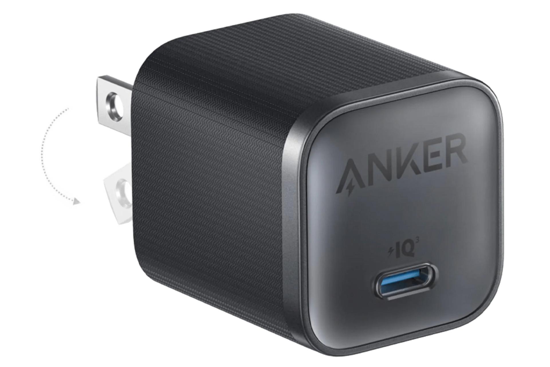 شارژر انکر Nano Charger 45W A2692 همراه با کابل Type-C رنگ مشکی