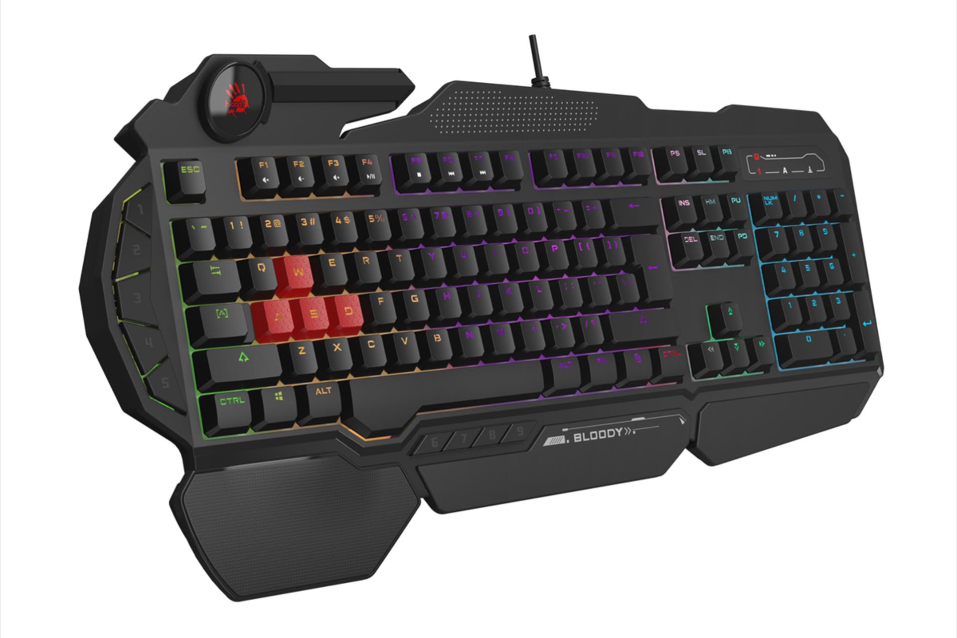 نمای سمت چپ کیبورد ای فورتک B310N