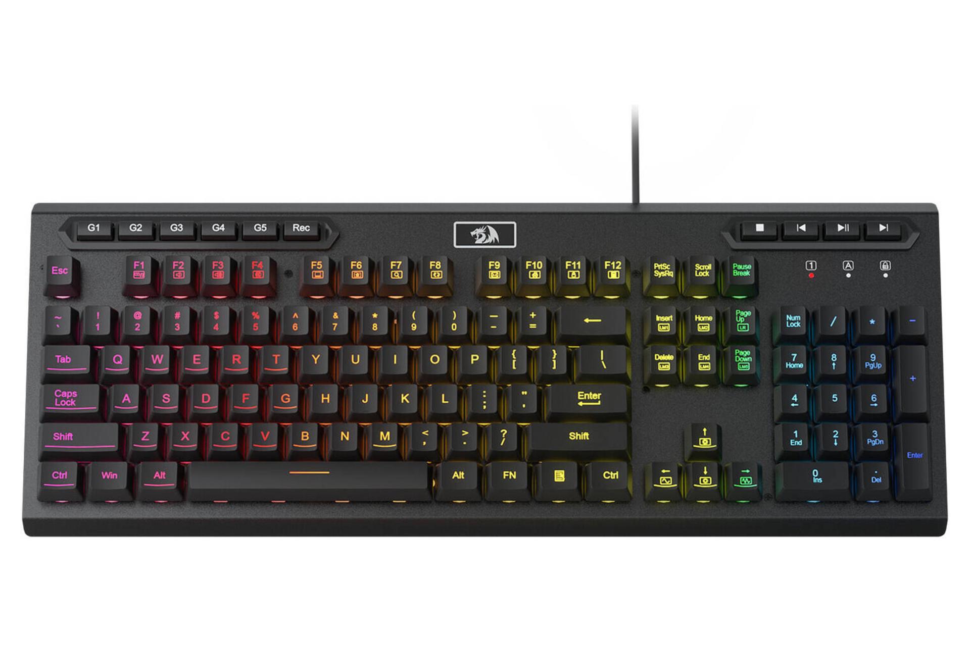 کیبورد ردراگون Aditya K513 نمای بالا