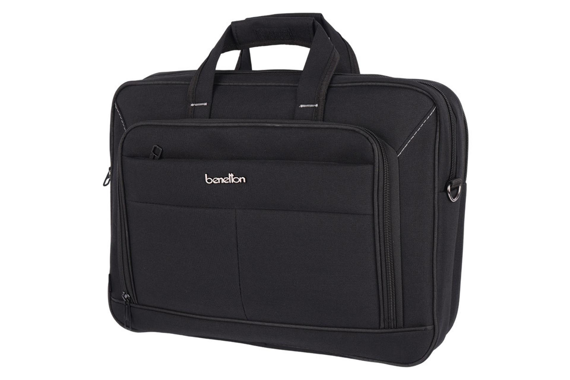 کیف لپ تاپ کیف لپ تاپ بنتون B0480 مناسب 15.6 اینچ رنگ مشکی