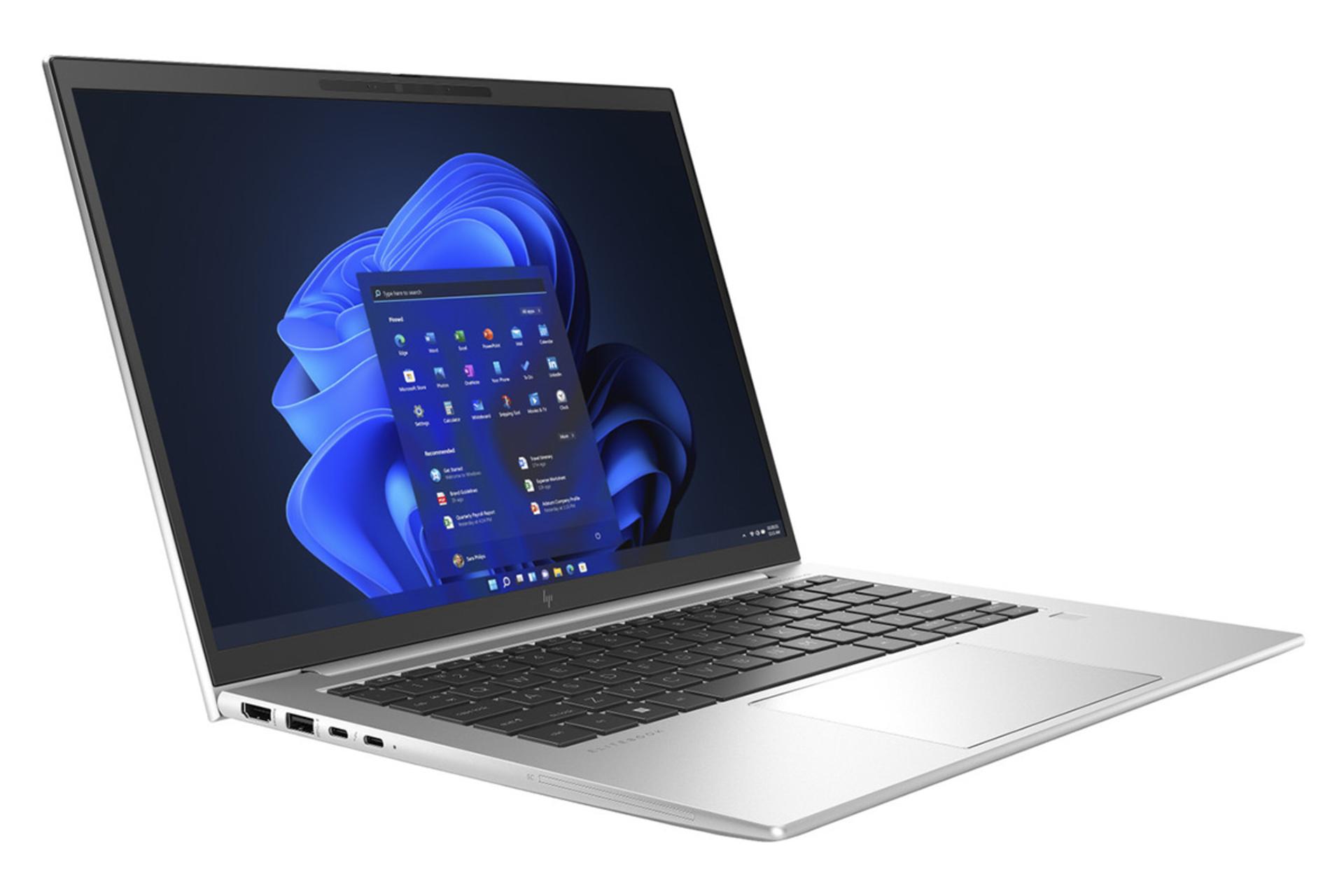 لپ تاپ اچ پی HP EliteBook 840 G9 نمای جلو و چپ