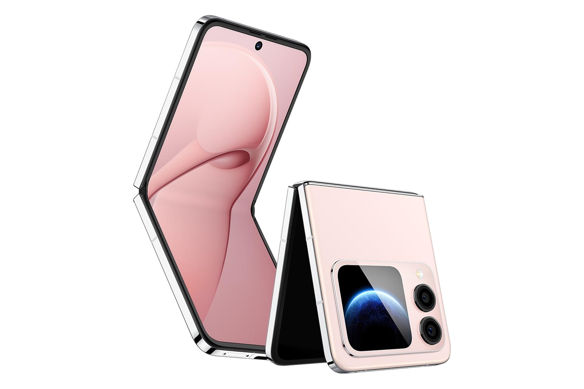 پنل جلو و پشت گوشی موبایل نوا فلیپ اس هواوی صورتی / Huawei nova Flip S