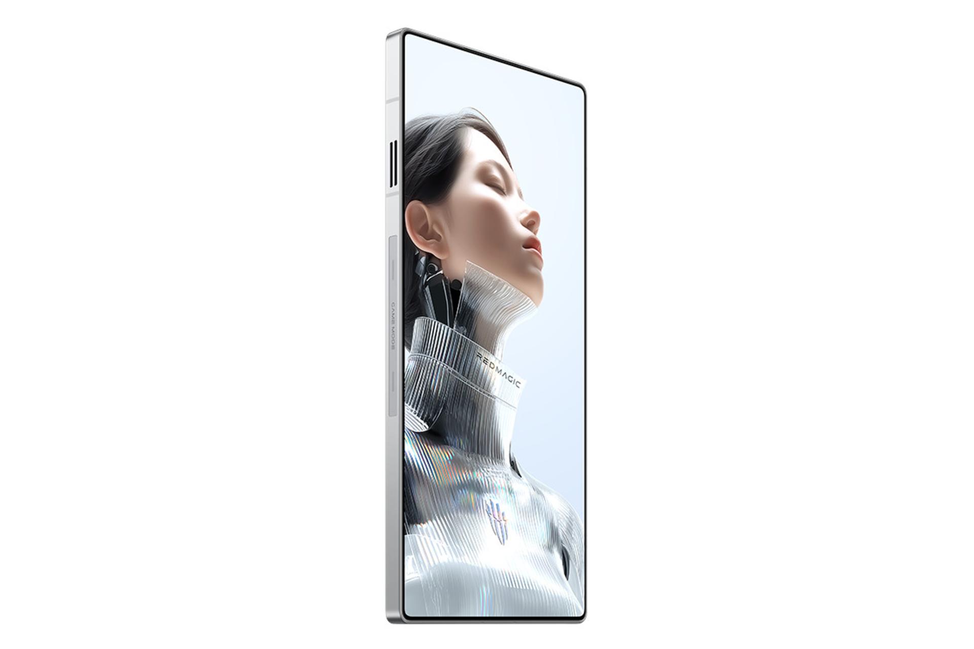 پنل جلو و صفحه نمایش گوشی موبایل نوبیا رد مجیک 11 پرو زد تی ای نقره ای / ZTE nubia RedMagic 11 Pro