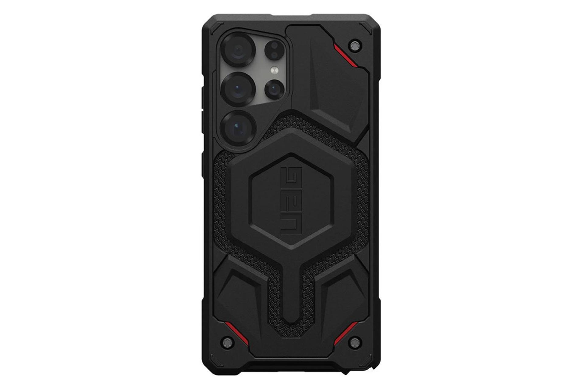 نمای پشت قاب گوشی یو ای جی مدل Monarch Pro Magnetic Kevlar مناسب سامسونگ Galaxy S25 Ultra