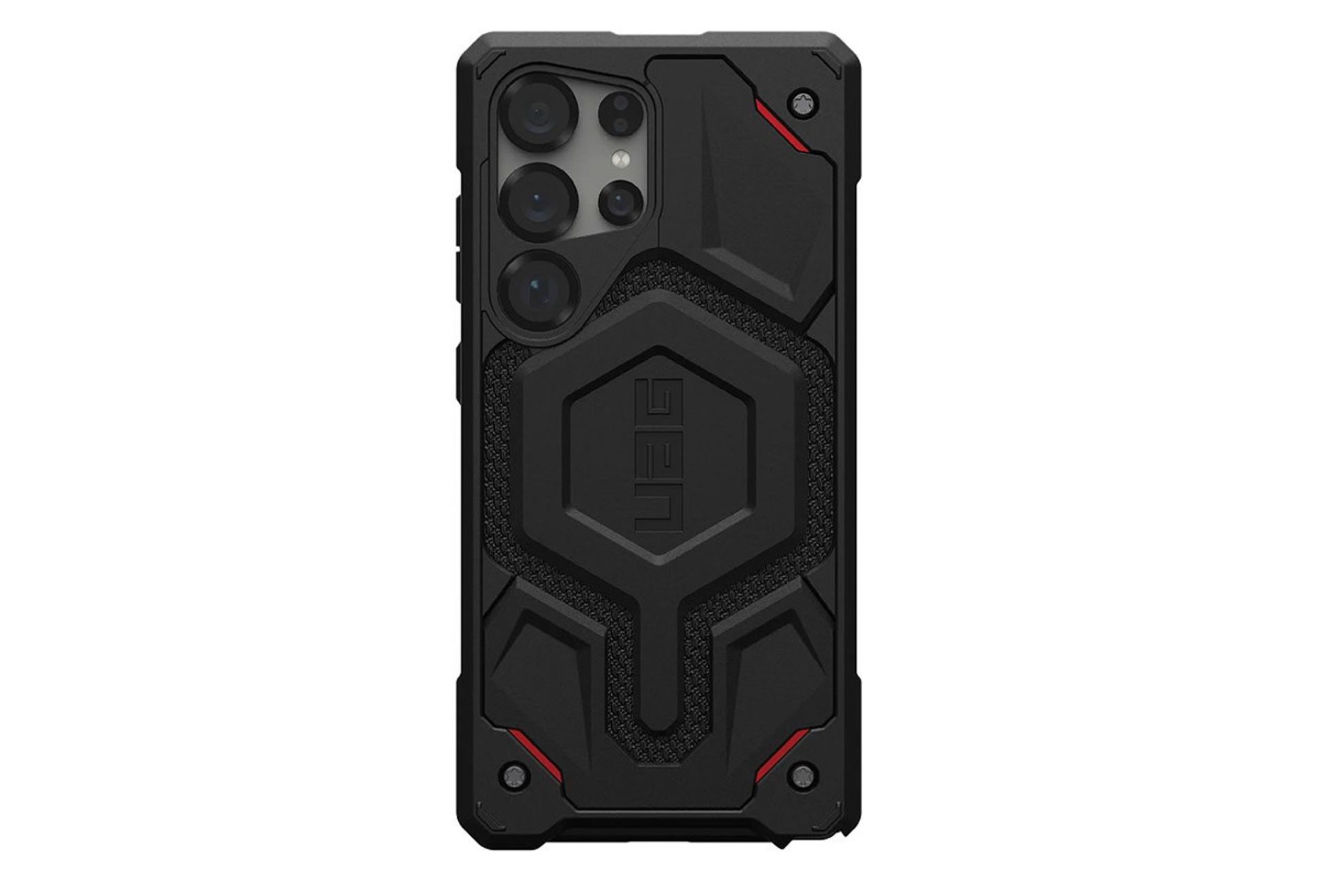 نمای پشت قاب گوشی یو ای جی مدل Monarch Pro Magnetic Kevlar مناسب سامسونگ Galaxy S25 Ultra